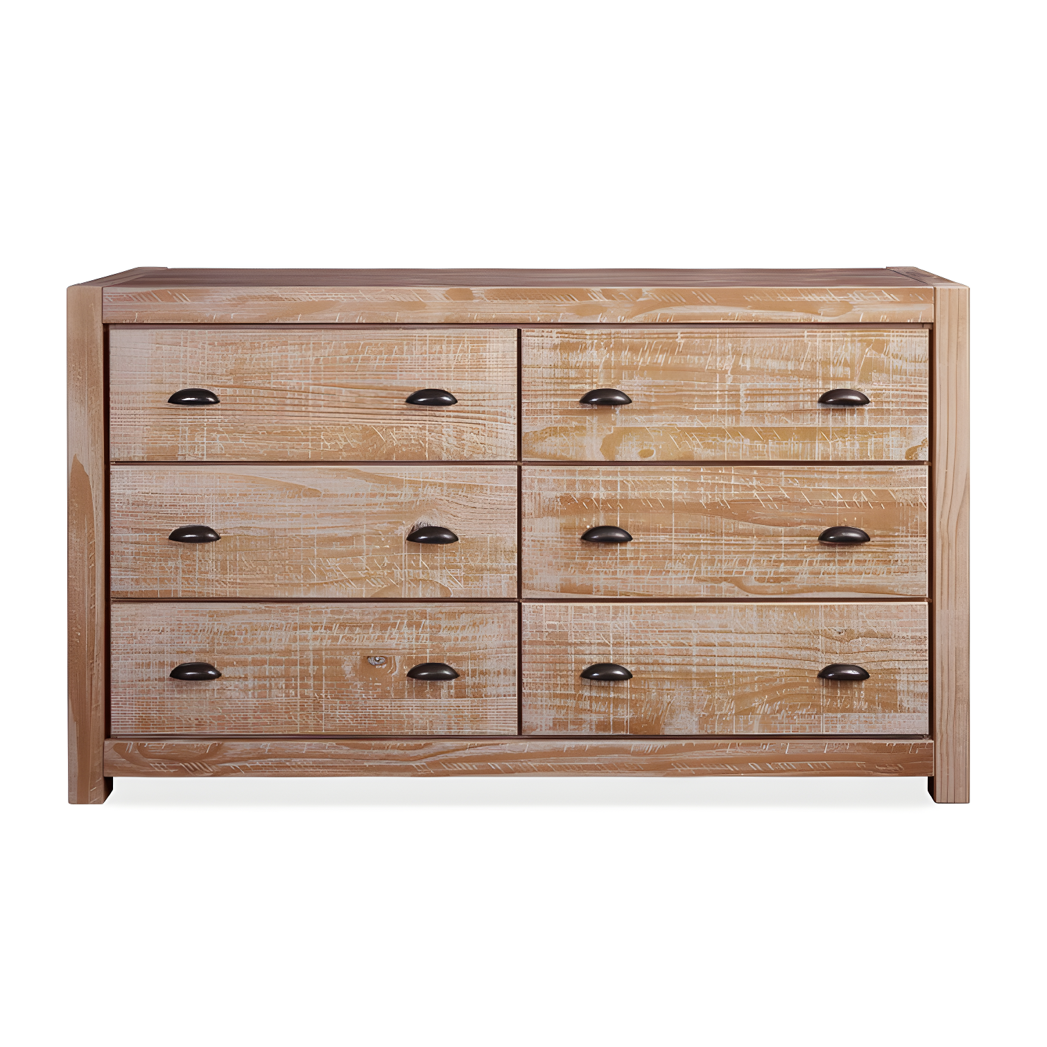 Montauk Solid Wood 59.5'' W 6 - Drawer Dresser