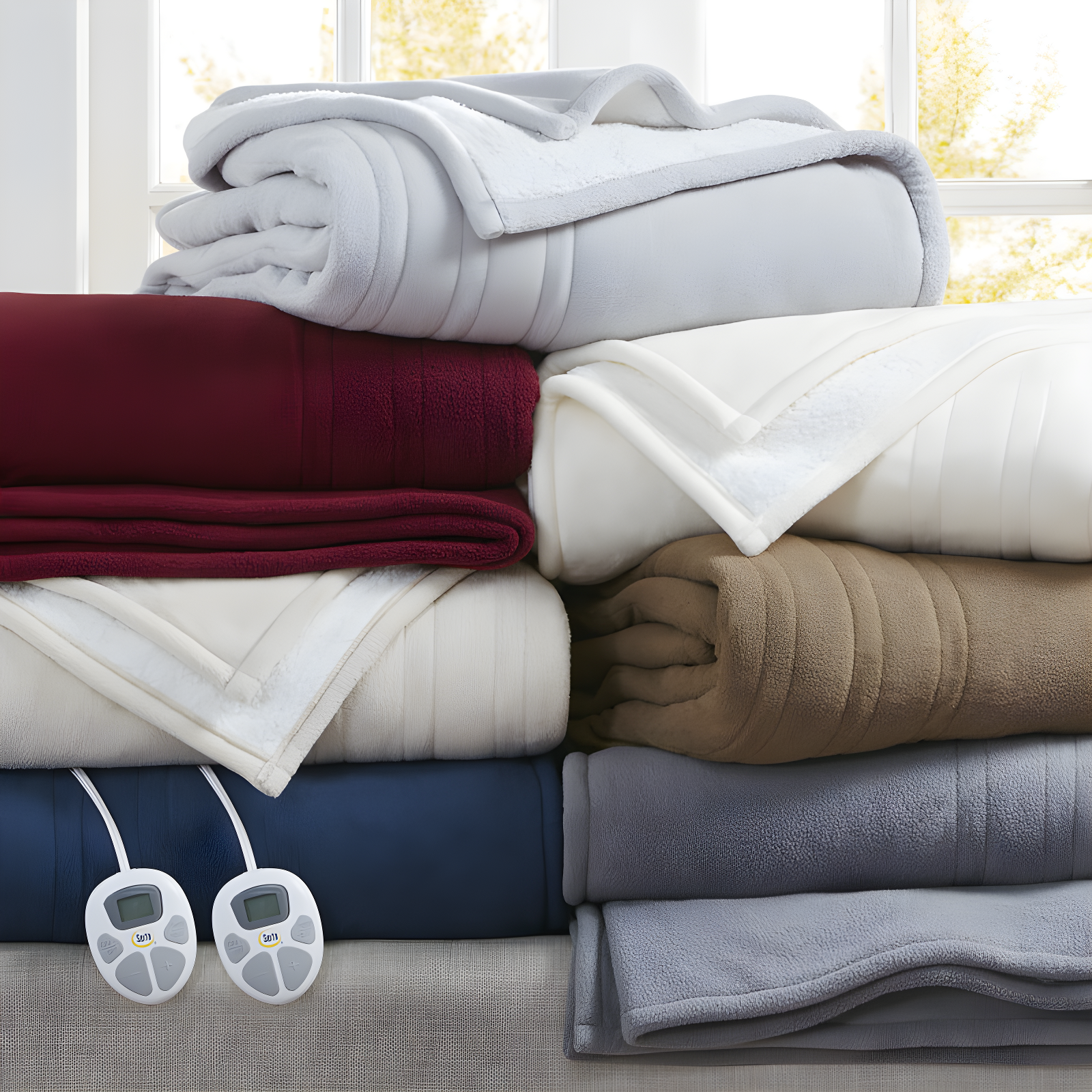 Serta Fleece to Sherpa Heated Blanket