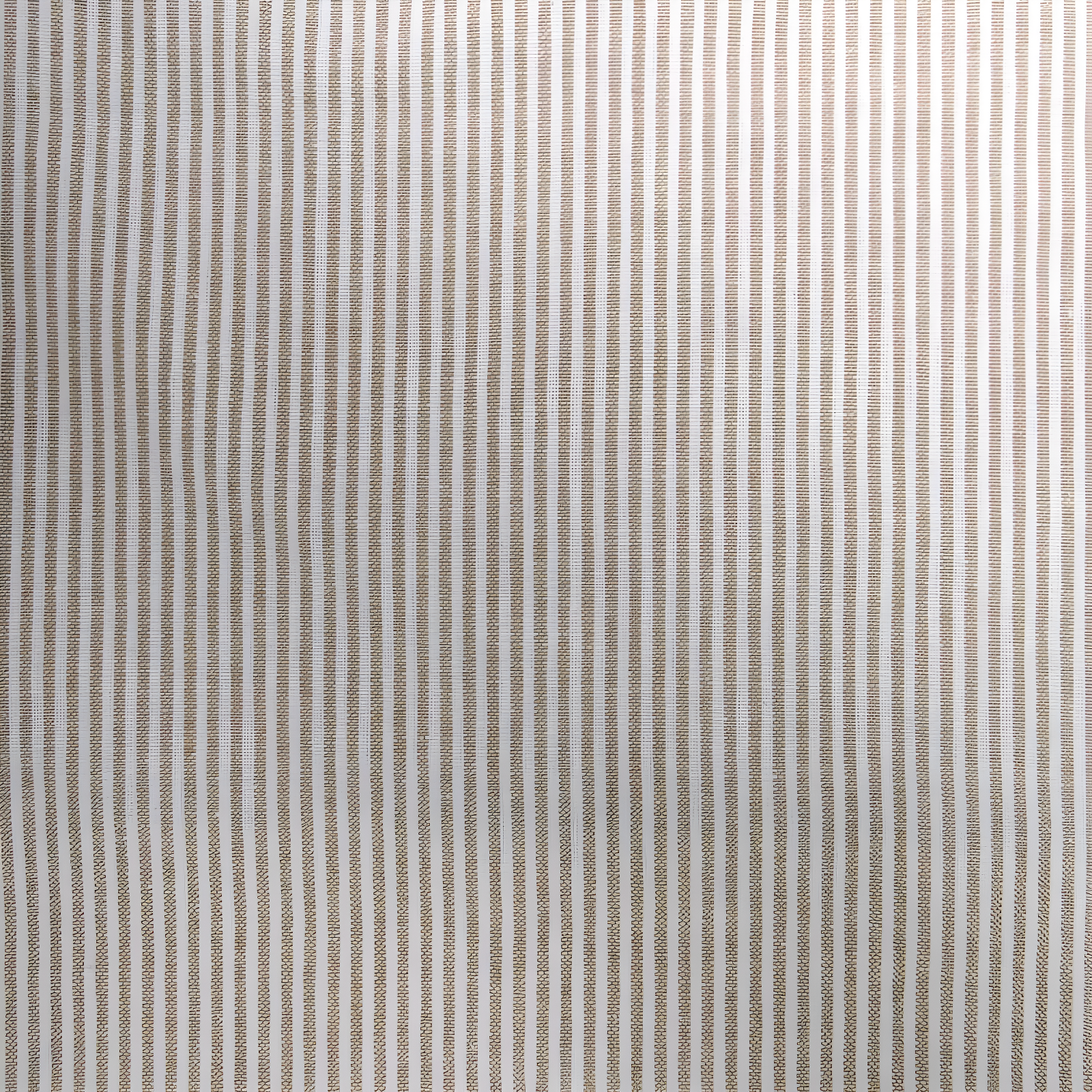 Tucker Ticking Stripe Button Tab Top Window Kitchen Valance - 60" x 15" - Linen - Elrene Home Fashions