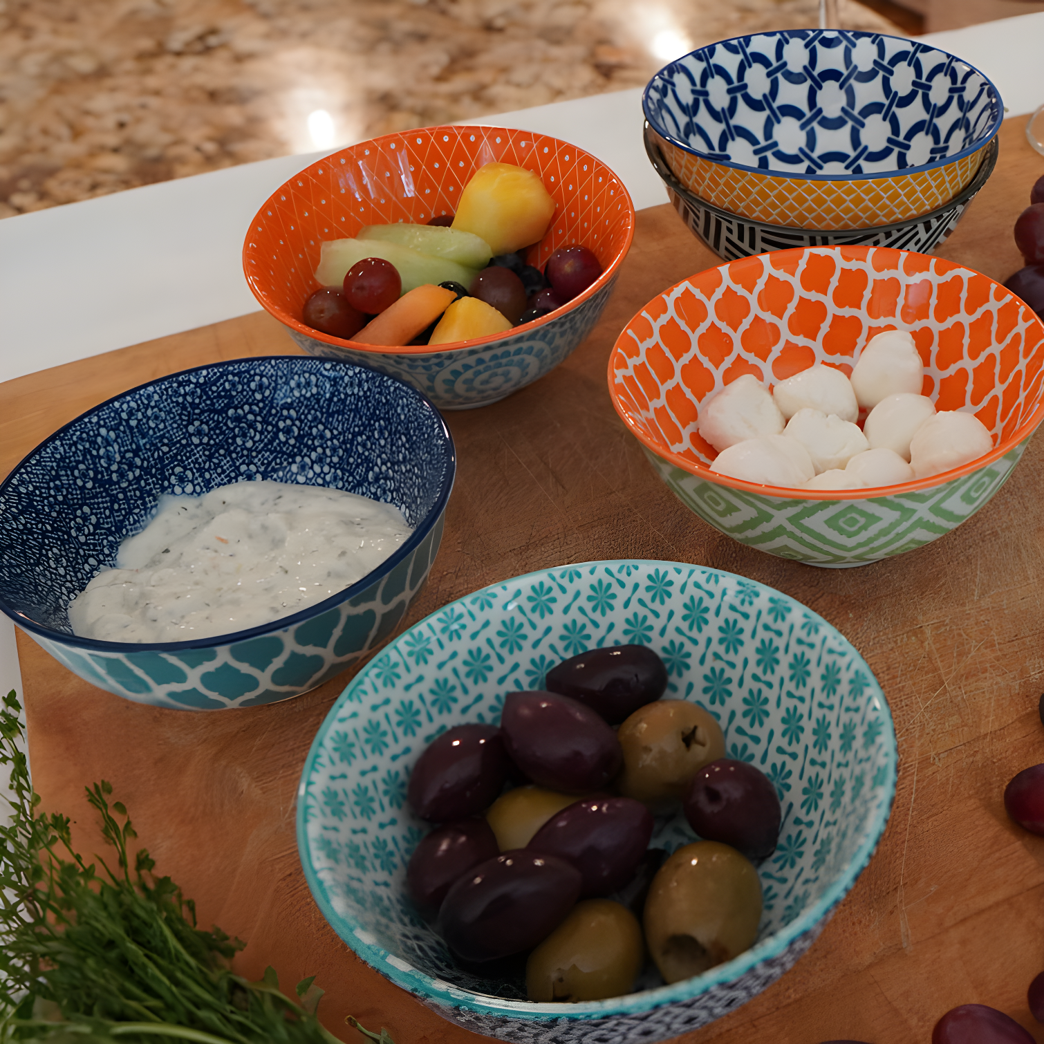 Certified International Certified International Chelsea 10 oz Mix and Match Dining Bowl Set (Set of 6)