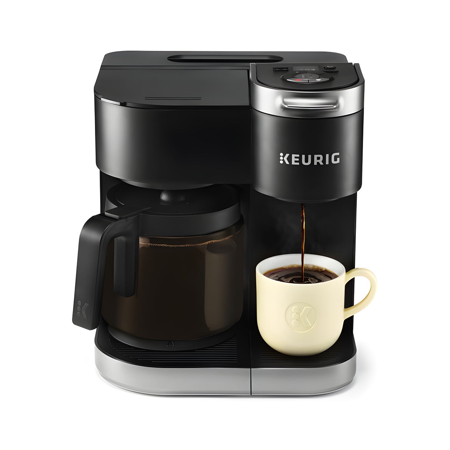 Keurig K-Duo Coffee Maker, with Single-Serve K-Cup Pod, and 12 Cup Carafe Brewer
