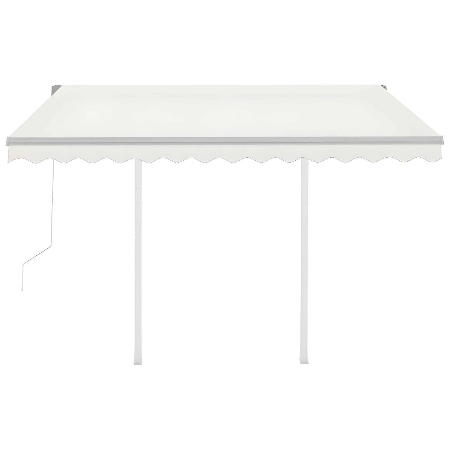 vidaXL VidaXL 120'' W x 100'' D Polyester Cover Retractable Patio Awning
