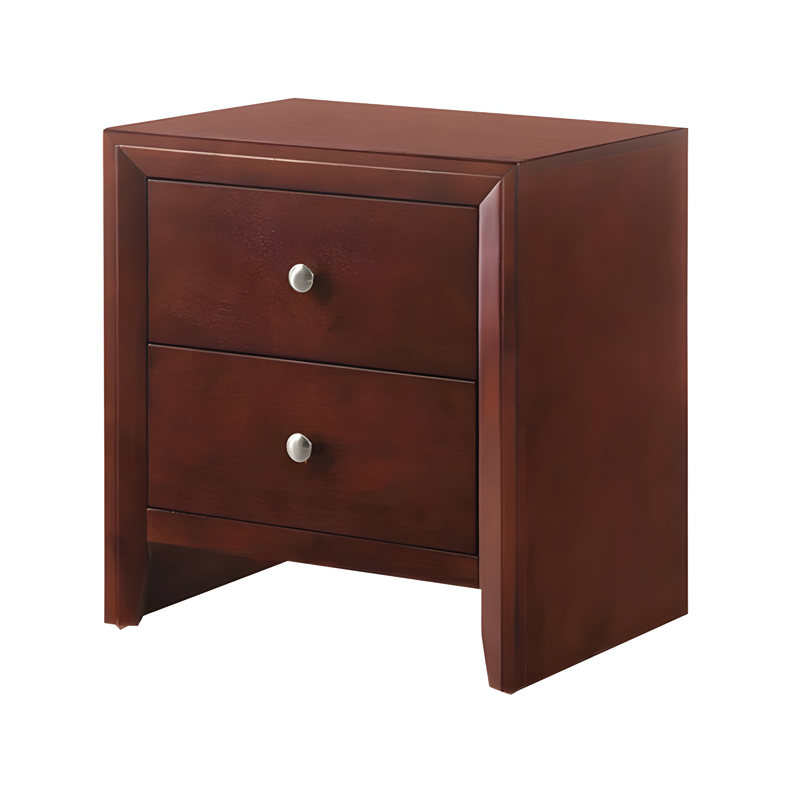 22" Ilana Nightstand Brown Cherry - Acme Furniture: Wood Composite, No Assembly, Meets ASTM Safety Standards