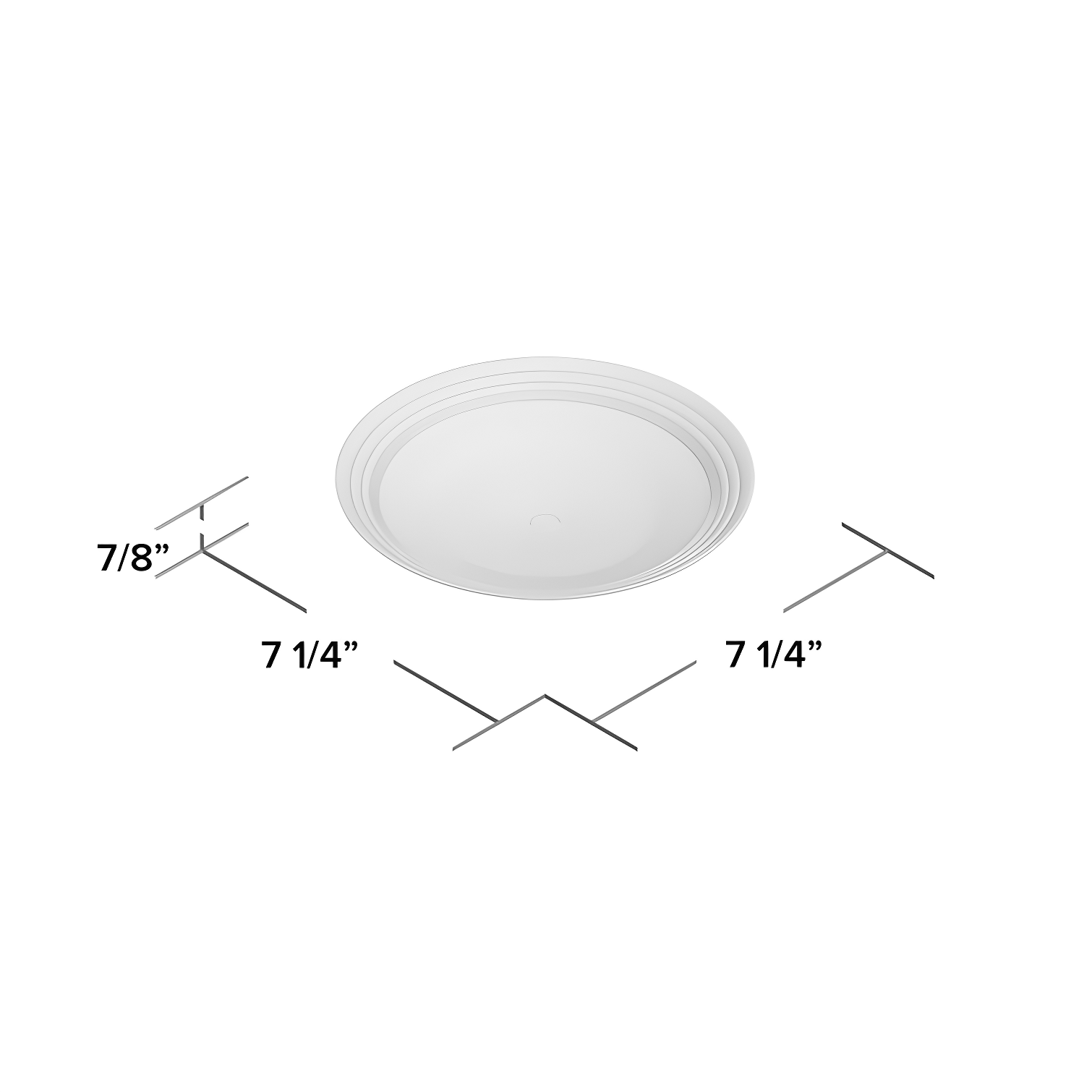 Fiesta Classic Rim 7 1/4 Inch Salad Plate