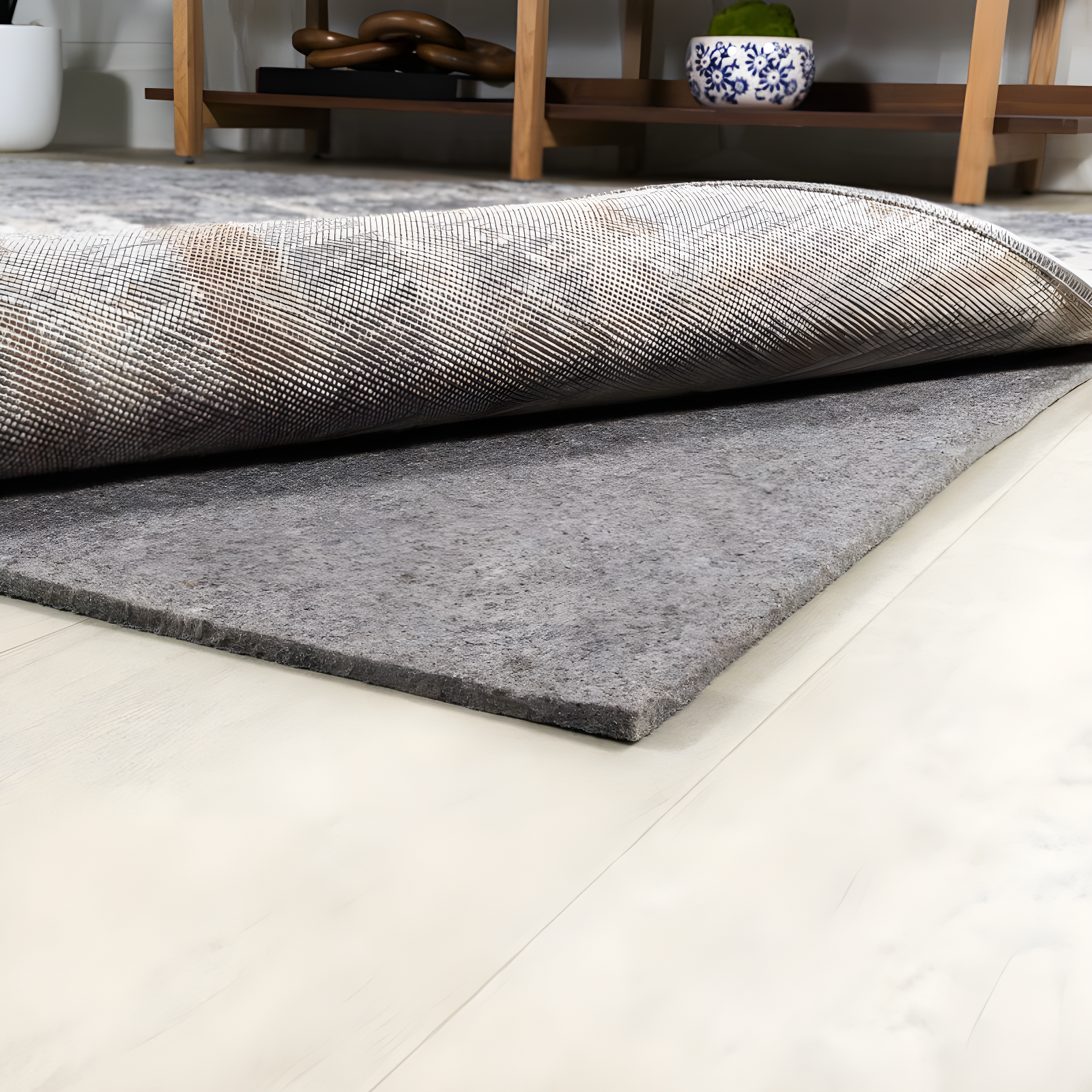 JONATHAN Y Comfort Plus Gray/Brown 5 ft. x 8 ft. Rug Pad