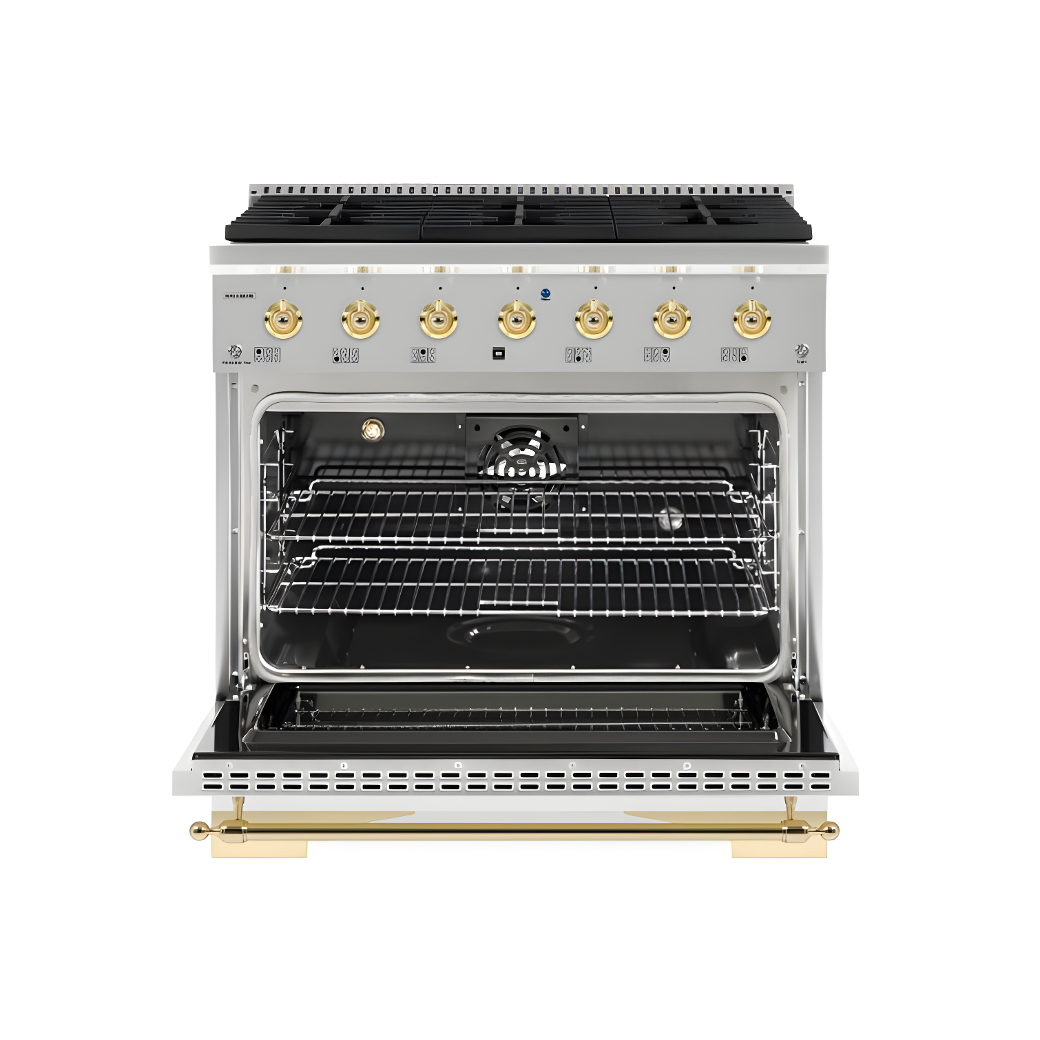 Hallman Industries Hallman Industries 36" Smart Dual Fuel Freestanding Range with 6 Burners