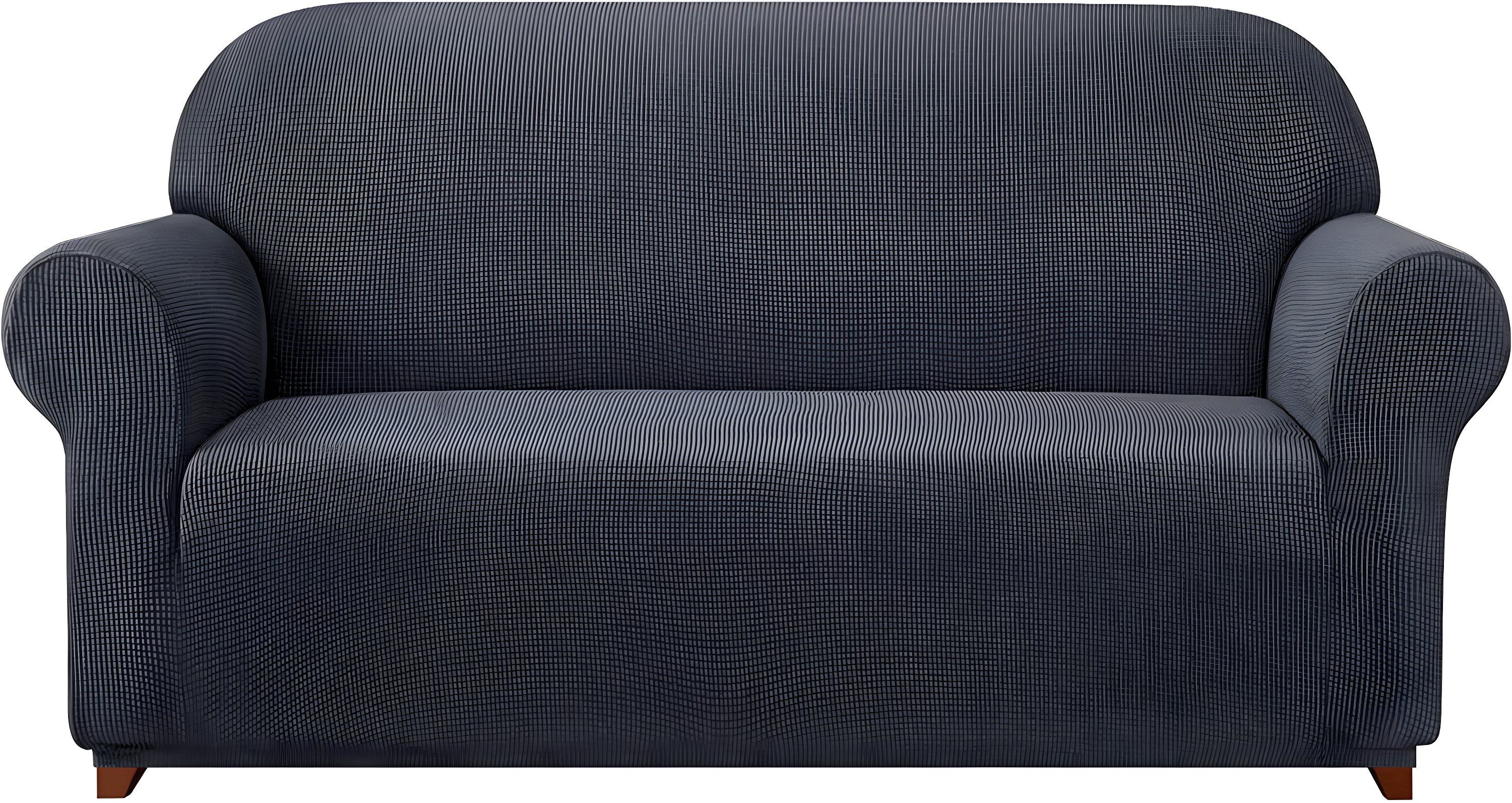 Subrtex Stretch 1-Piece Textured Grid Slipcover Sofa Cover, Gray