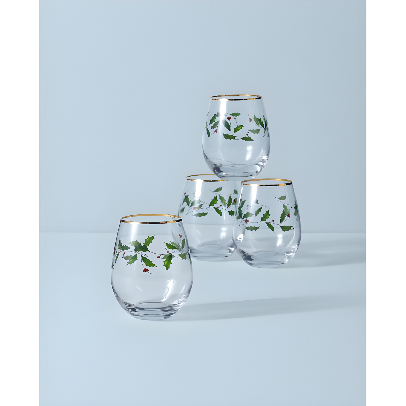 Holiday 4-Piece Wine Glass Set