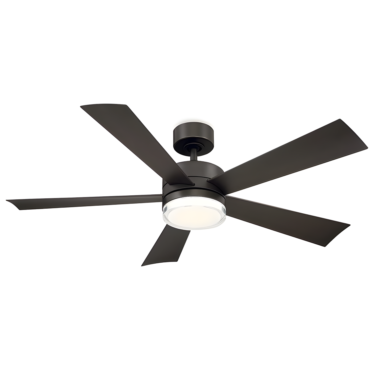 Wynd 5 - Blade Outdoor /Indoor Smart Ceiling Fan with Remote Control and LED Light Kit Included, Works With Alexa and iOS or Android App