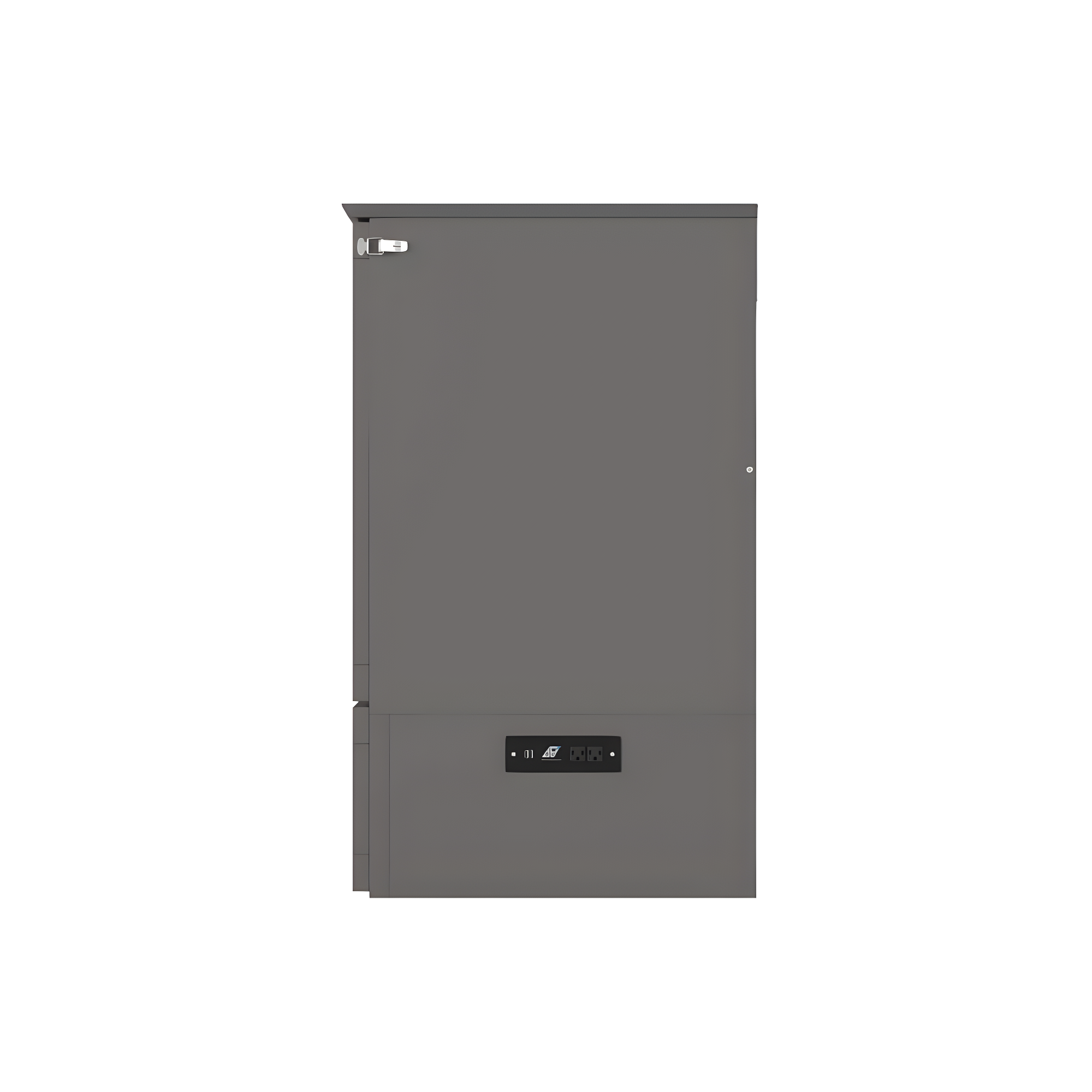 Southampton Murphy Bed Chest Queen Grey with Charging Station
