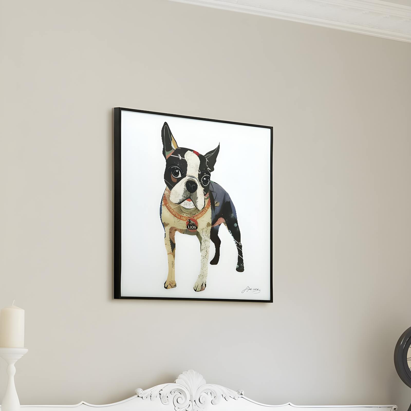 Red Barrel Studio® Apphia The Boxer - Picture Frame Graphic Art Print on Glass