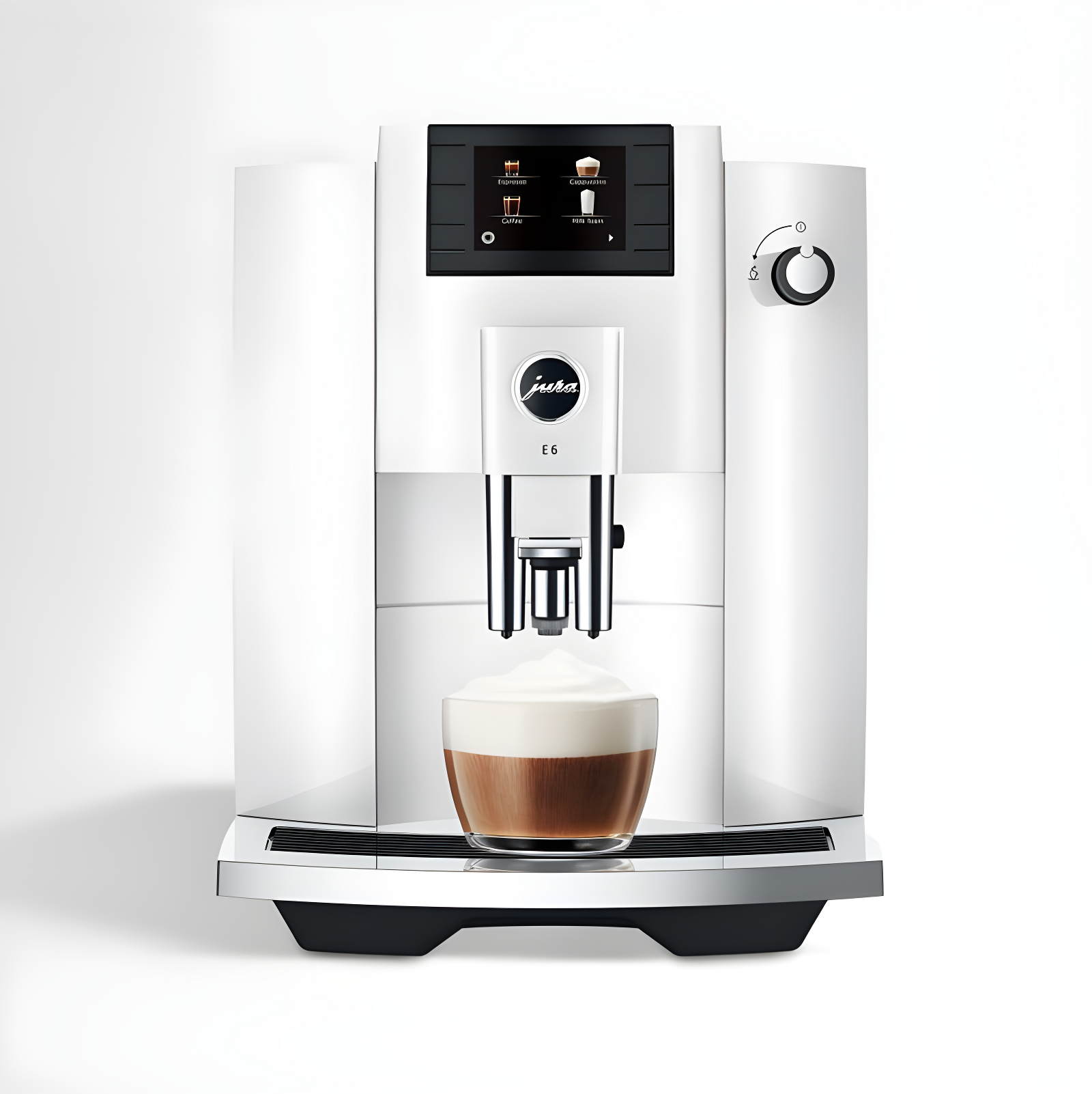 JURA ® E6 Piano White Espresso Machine