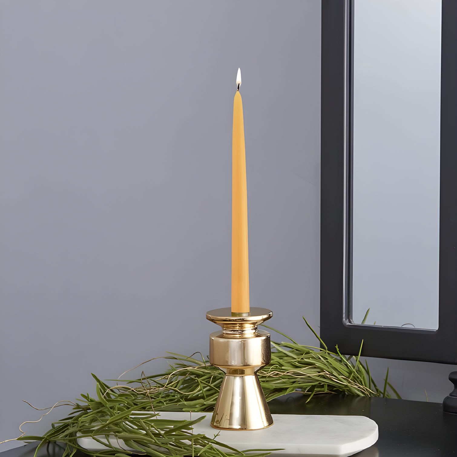 12 Piece Unscented Taper Candle Set