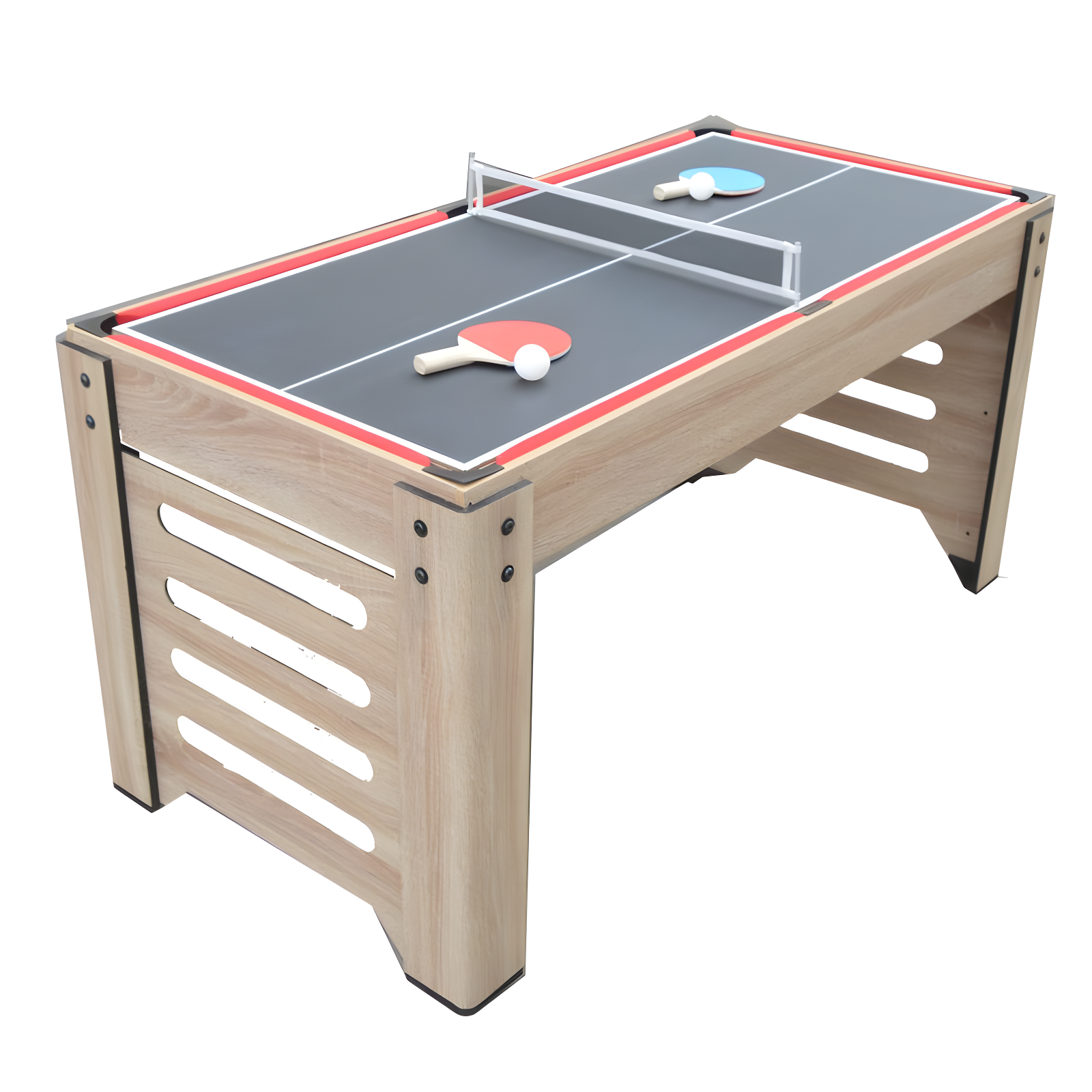 Hathaway Games Madison Multi Game Table with Foosball, Glide Hockey, Table Tennis, Billiards, Shuffleboard and Bowling