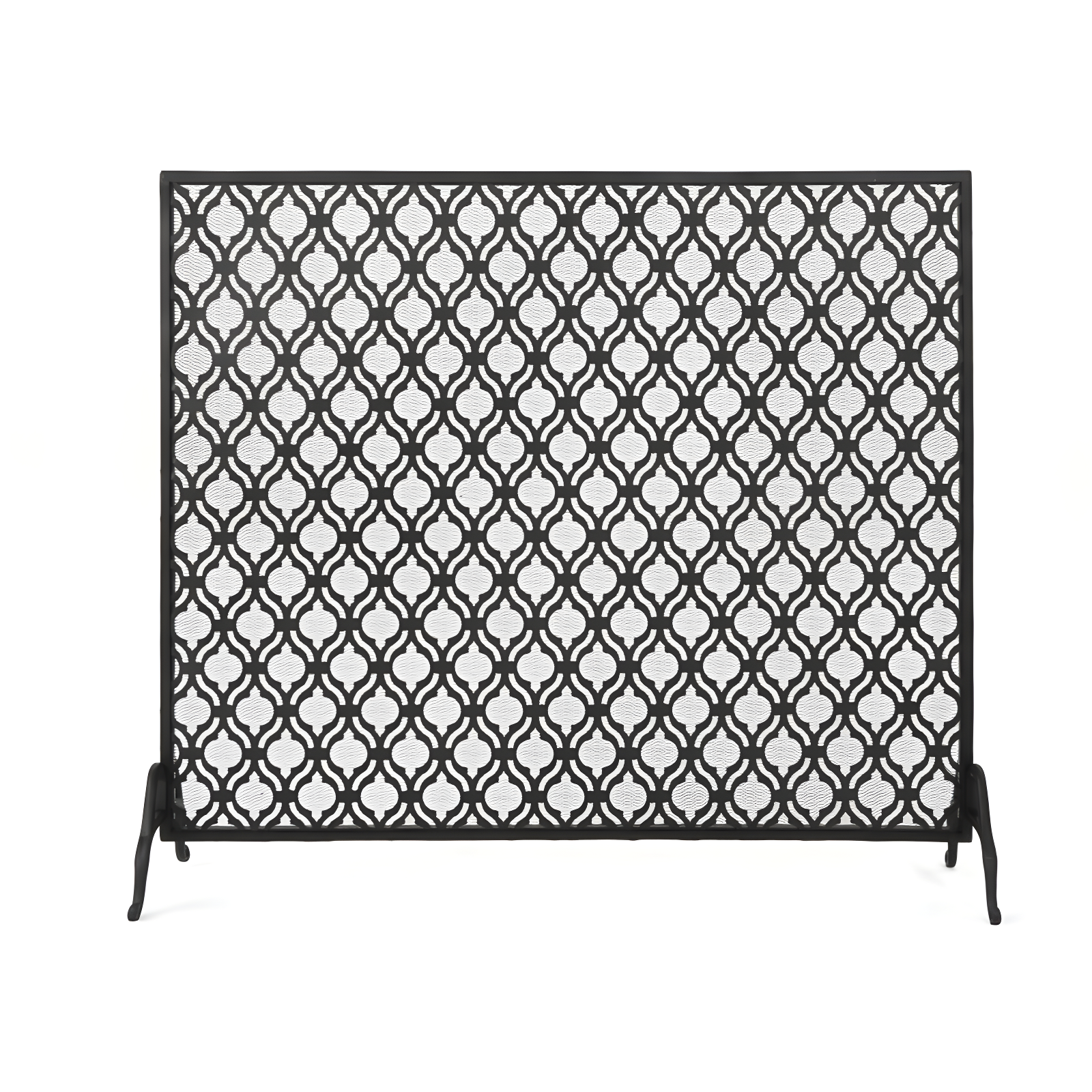 Fleur De Lis Living Tennison 1 Panel Iron Fireplace Screen