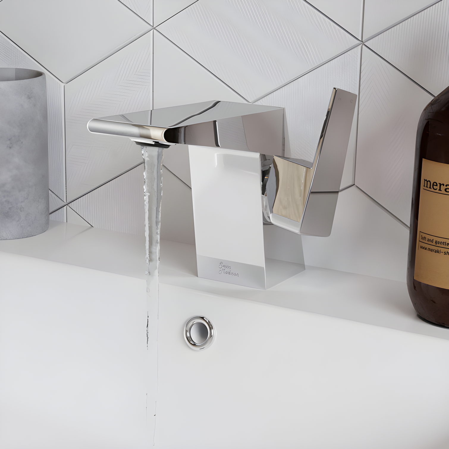 Carre Single Hole, Single-Handle, Bathroom Faucet