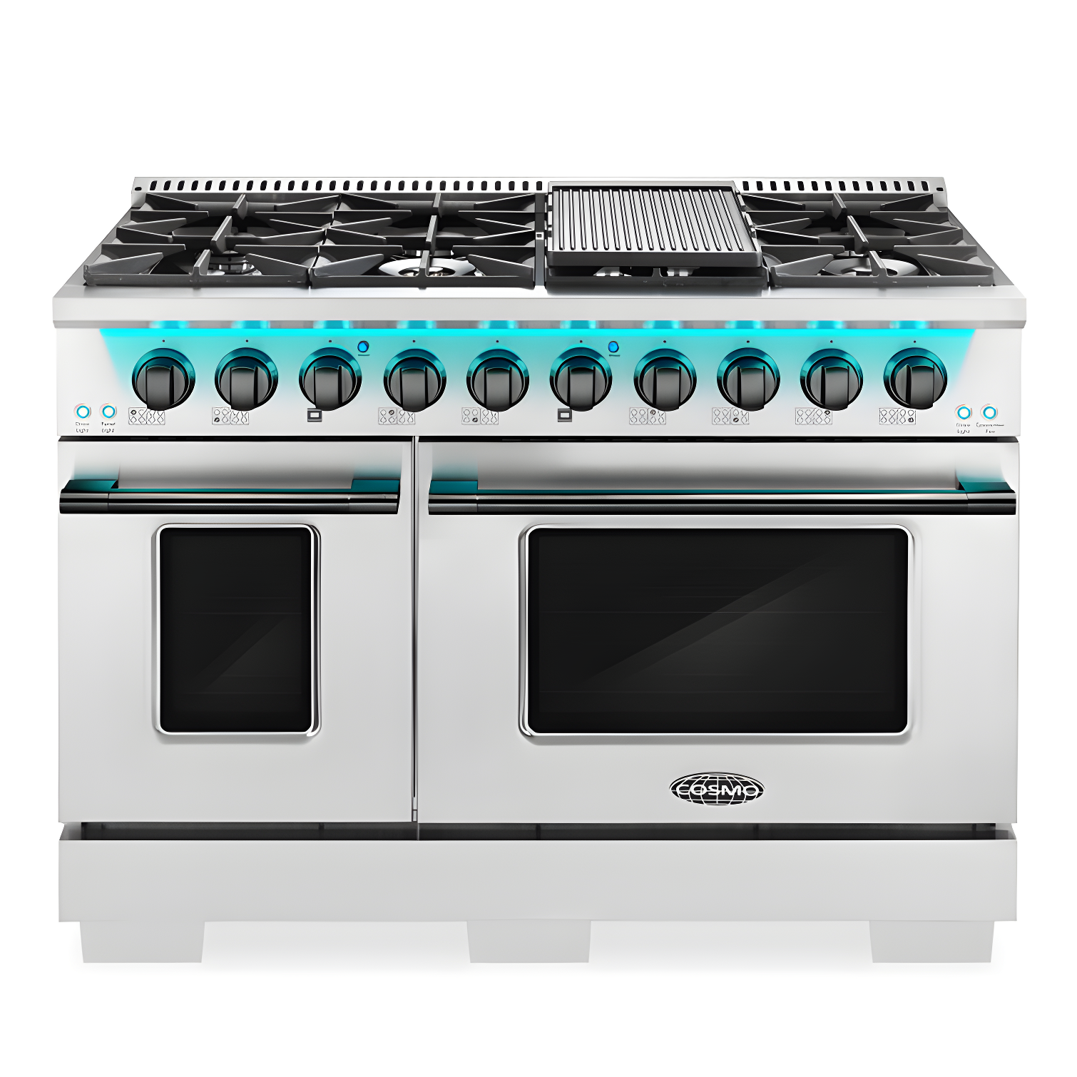 Cosmo 48" 5.5 Cubic Feet Smart Natural Gas Free Standing Range with 8 Burners