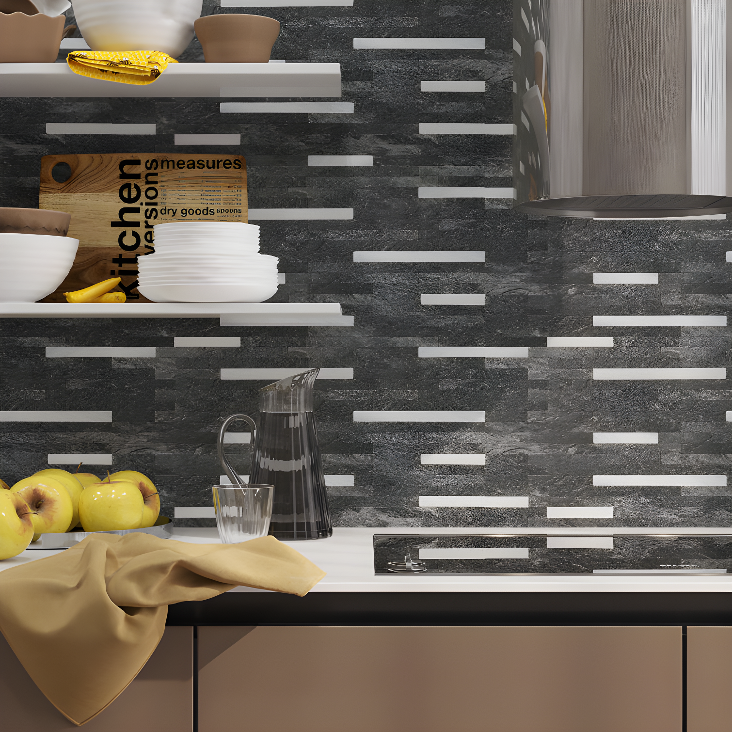 Avant Decor Aluminum Peel and Stick Mosaic Tile