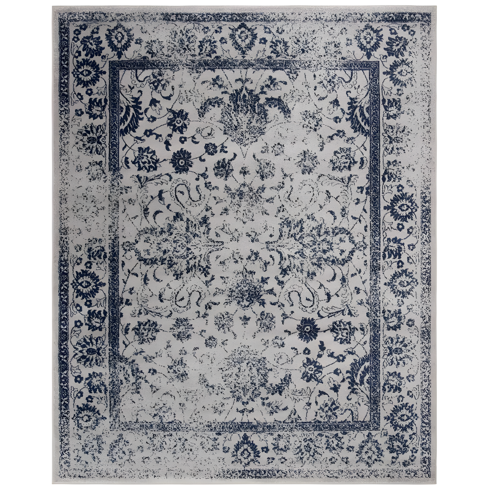 Adirondack ADR109 Machine Made Indoor Area Rug - Grey/Navy - 8'x10' - Safavieh