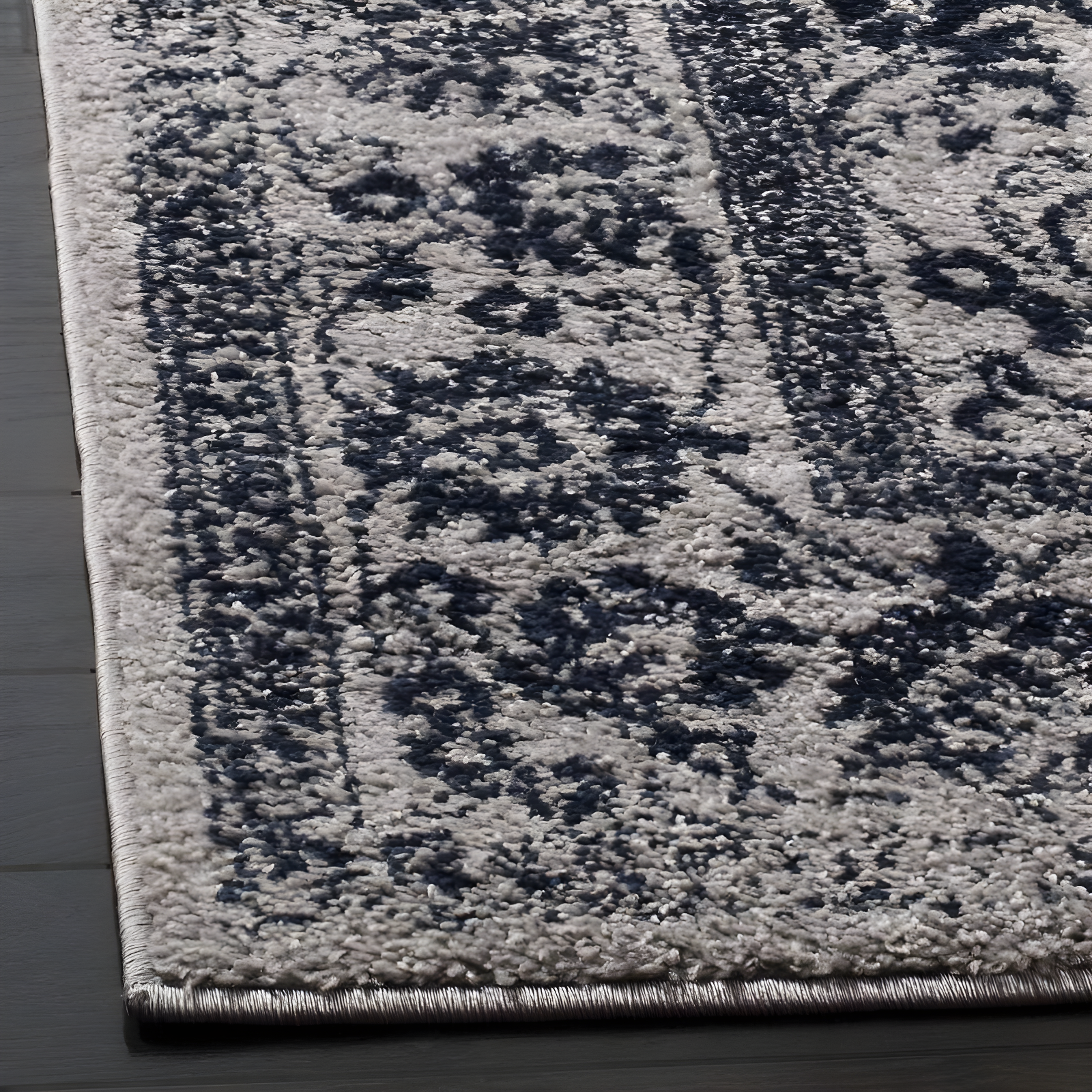 Adirondack ADR109 Machine Made Indoor Area Rug - Grey/Navy - 8'x10' - Safavieh