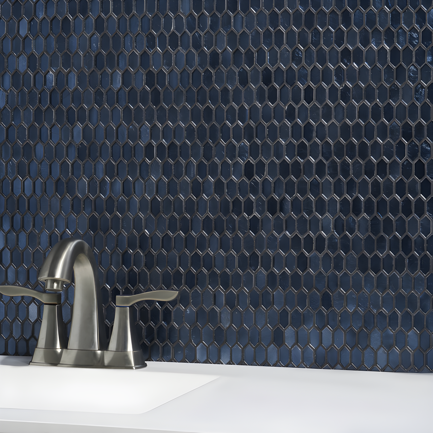 Whisper 11.61" x 11.73" Polished Mini Picket Glass Mosaic Wall Tile (0.94 Sq. Ft. / each)