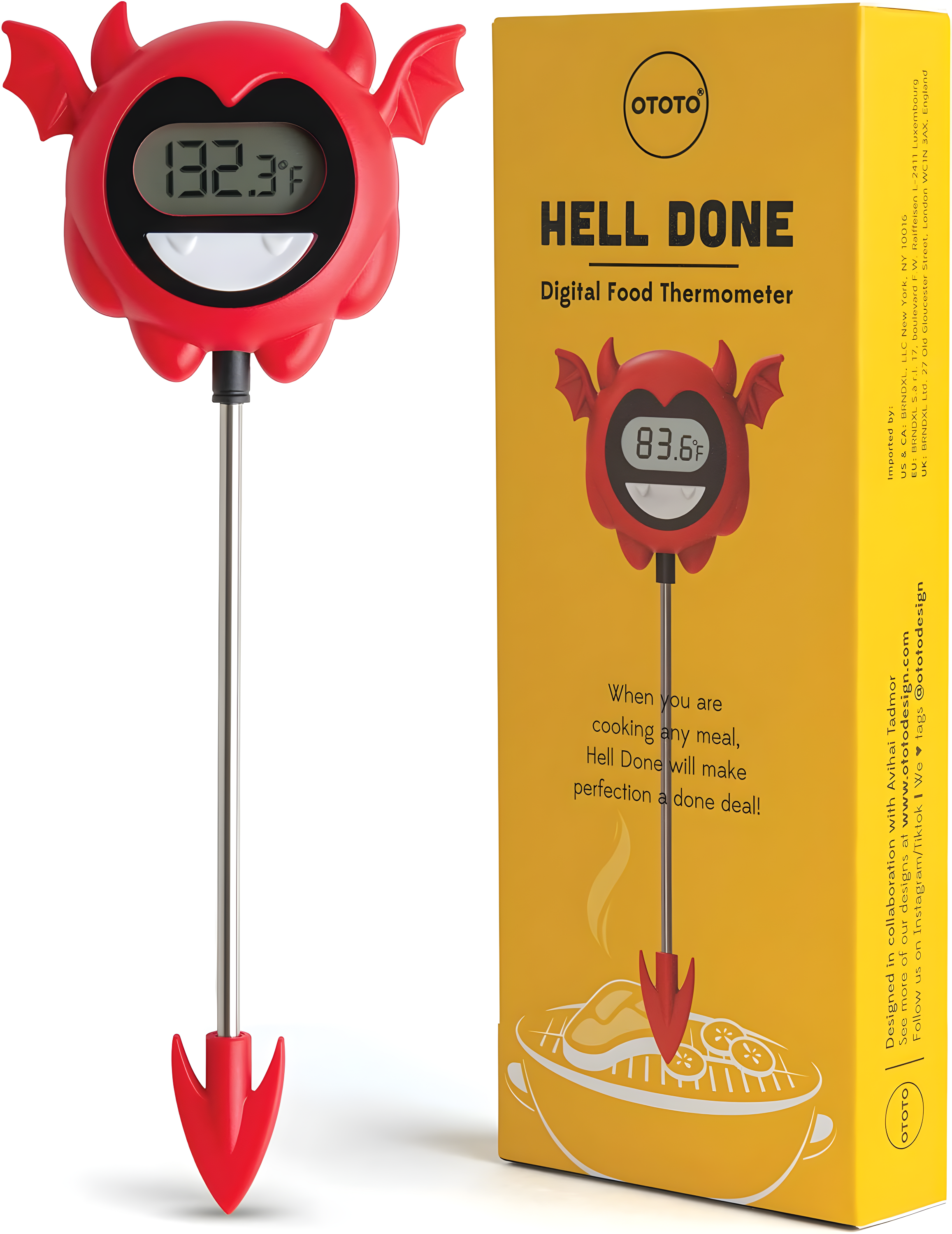 OTOTO Design Hell Done Meat Thermometer