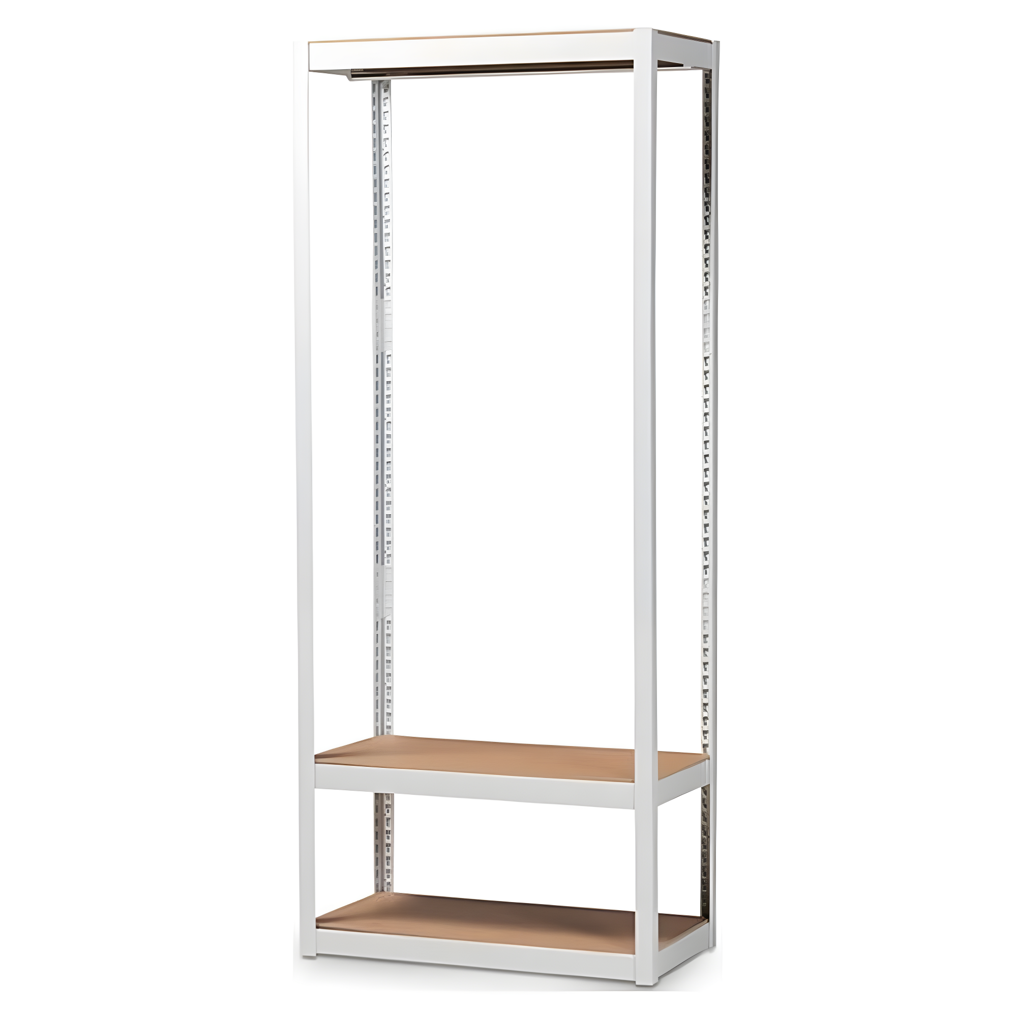Elton Modern and Contemporary Metal 3-Shelf Free-Standing Closet Storage Organizer