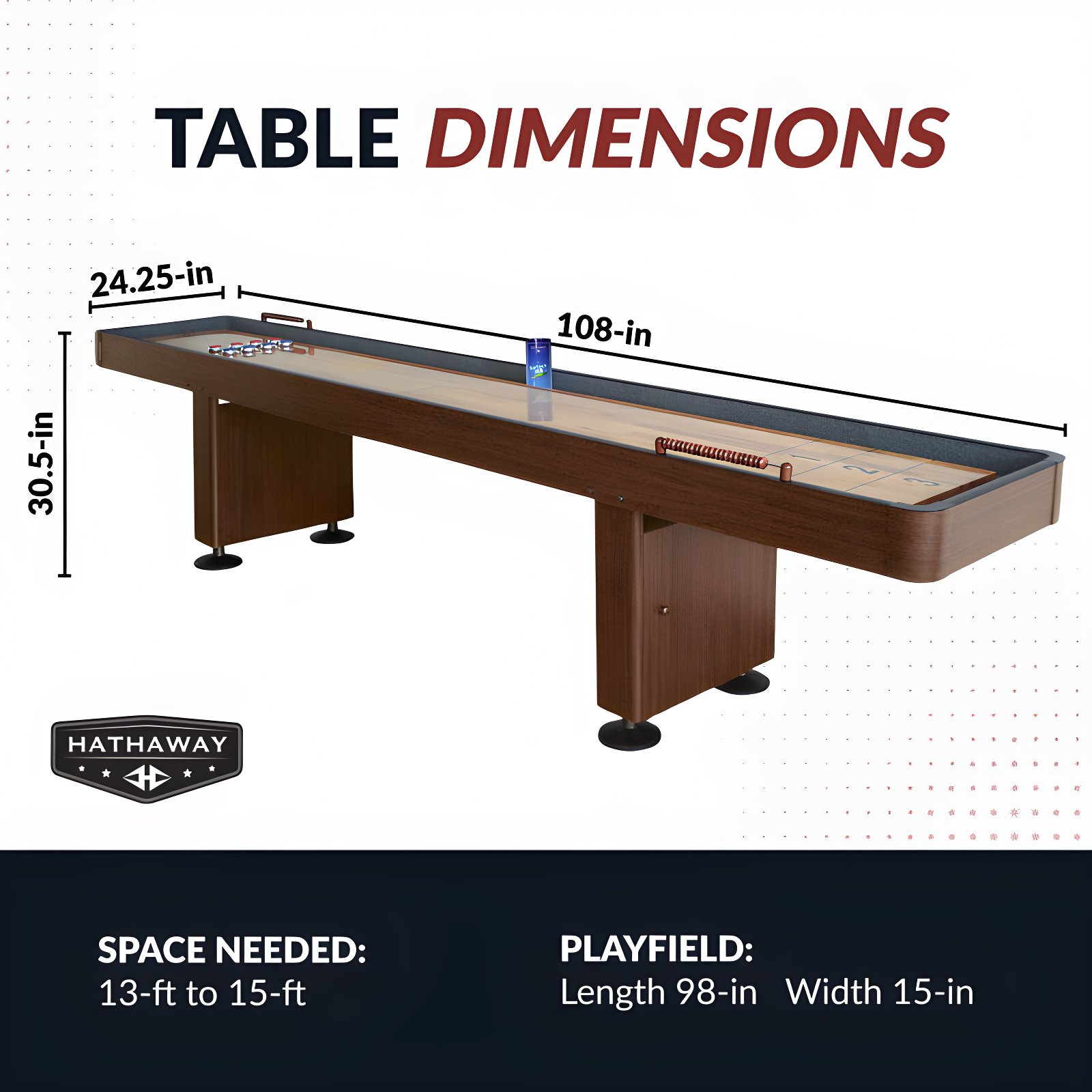 Challenger Hathaway Games Shuffleboard Table