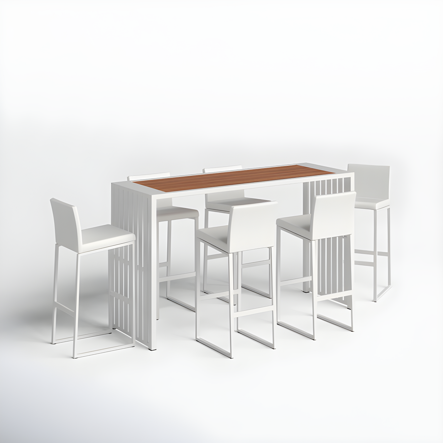 Jarrod 71'' Rectangular 6 - Person Outdoor Dining Set
