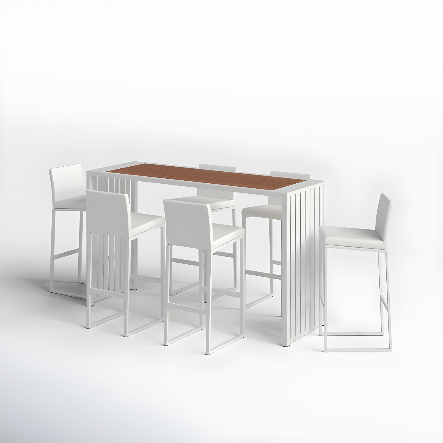 Jarrod 71'' Rectangular 6 - Person Outdoor Dining Set