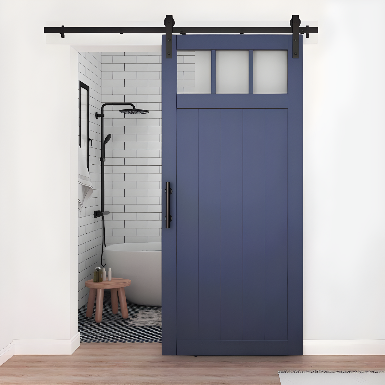 National Hardware Standard Single Barn Door Hardware Kit