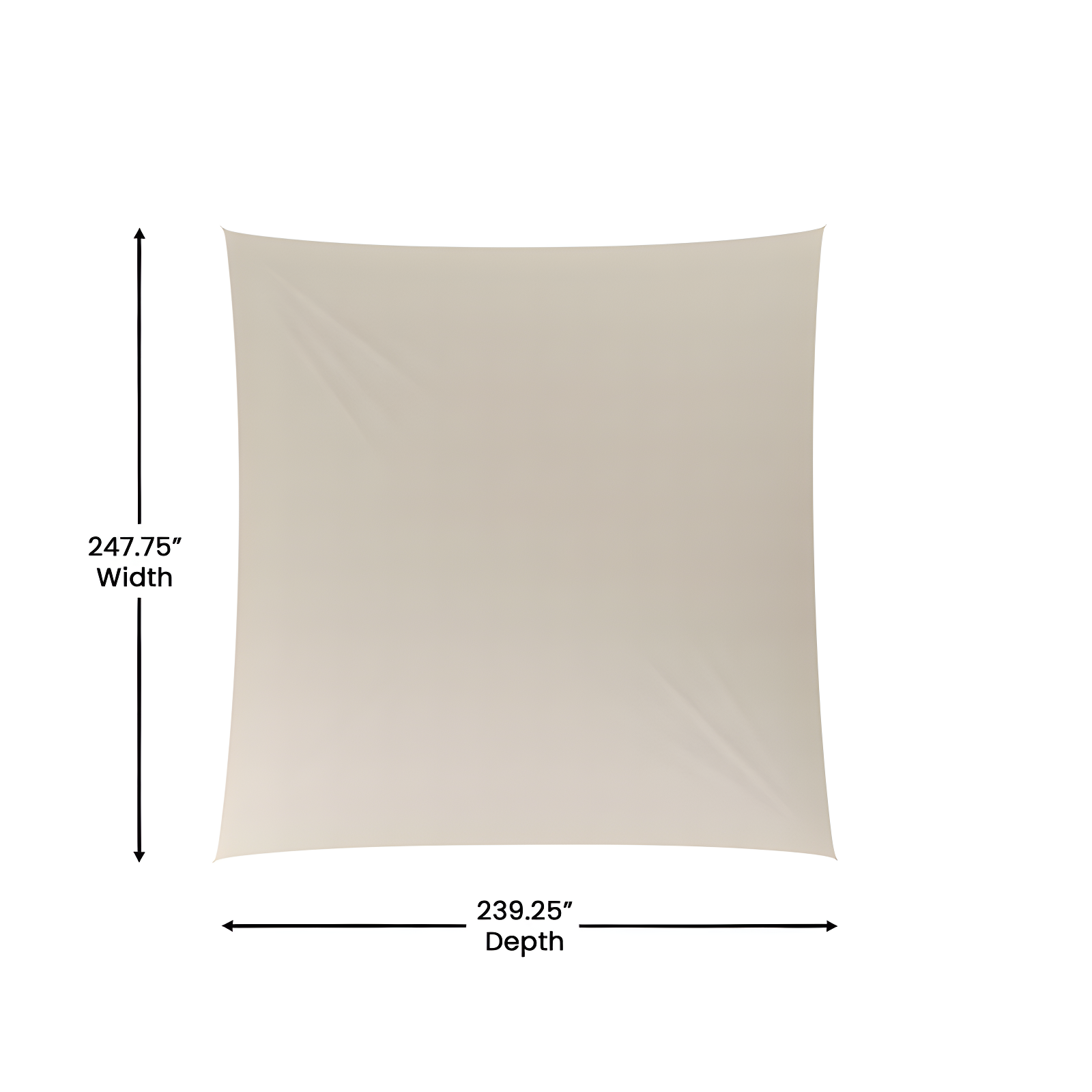 Weather Resistant Sun Shade Canopy with Included Nylon Ropes