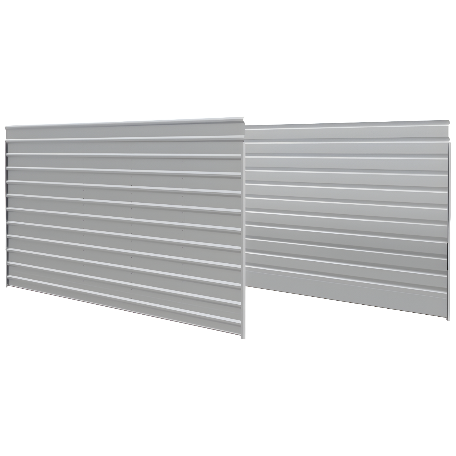 Arrow 9 x 24 ft Charcoal Two Sided Steel Carport Enclosure