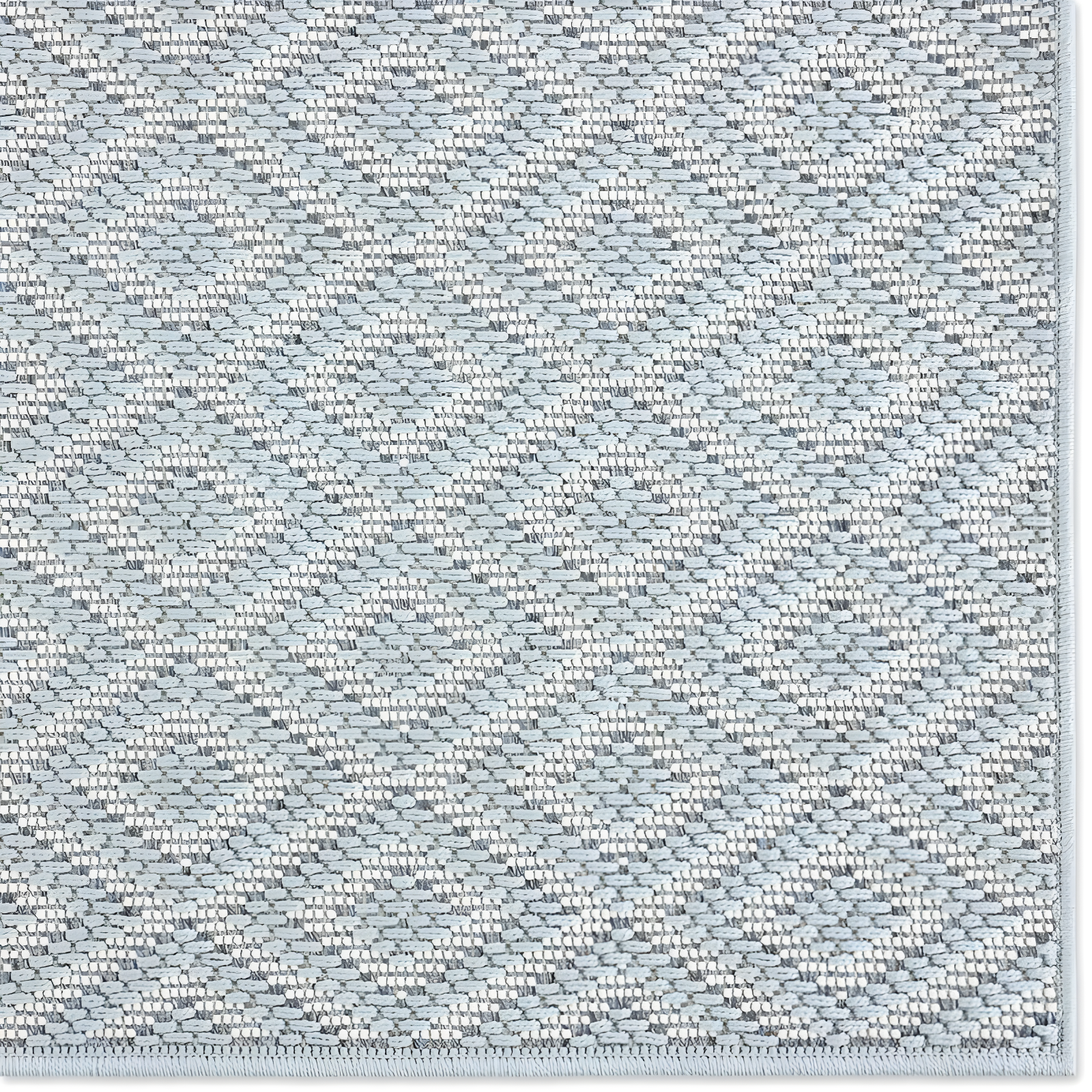 6'6" x 9'6" Tripoli Lydia Indoor/Outdoor Rug Blue/Cream - Home Dynamix: UV & Stain Resistant, Woven