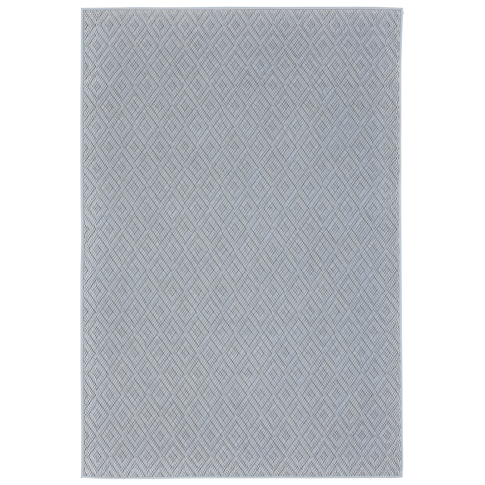 6'6" x 9'6" Tripoli Lydia Indoor/Outdoor Rug Blue/Cream - Home Dynamix: UV & Stain Resistant, Woven