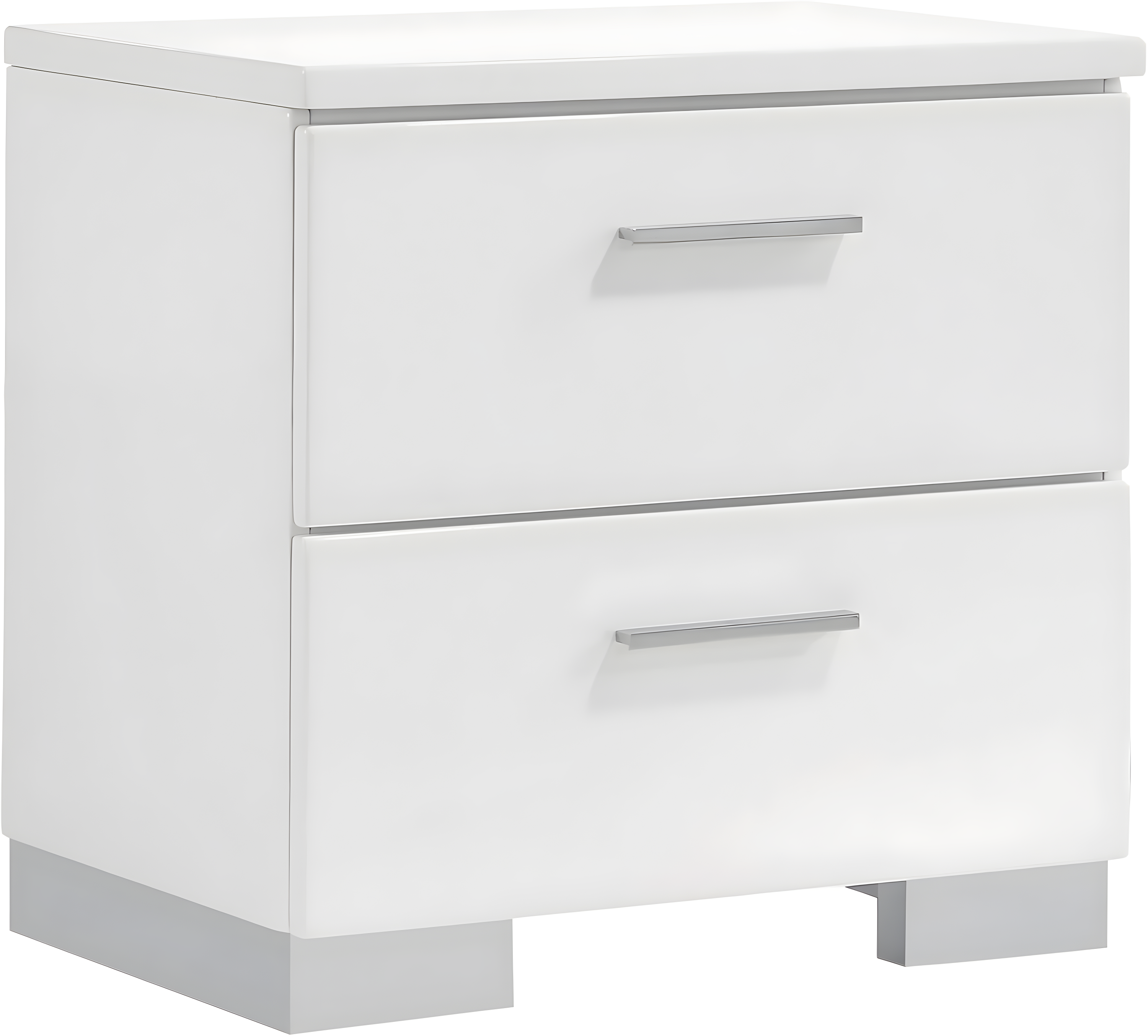 Coaster 203502 Home Furnishings Night Stand, Glossy White