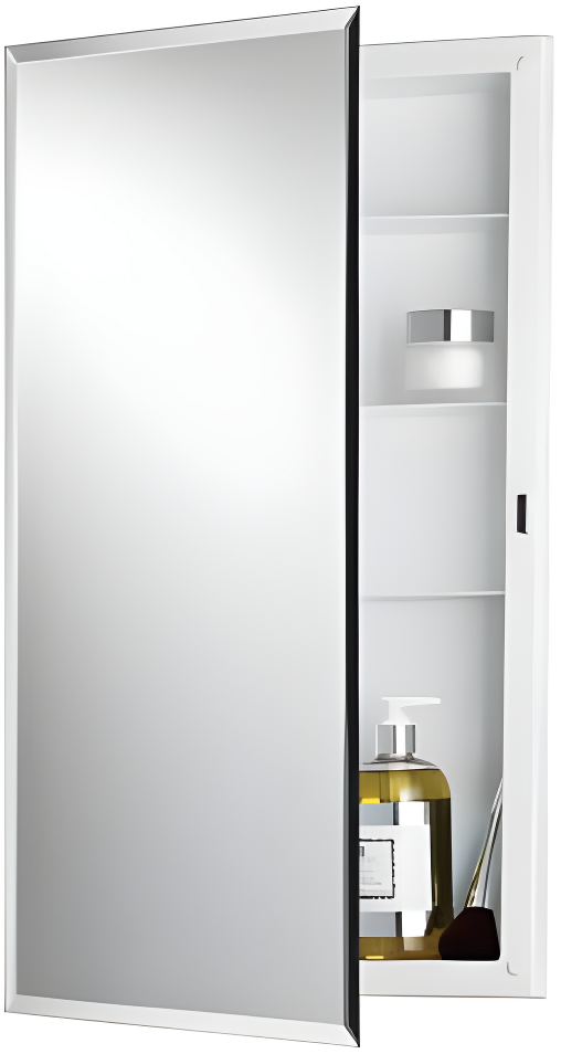 Builder Series Frameless Recessed Bathroom Medicine Cabinet 16" x 26"