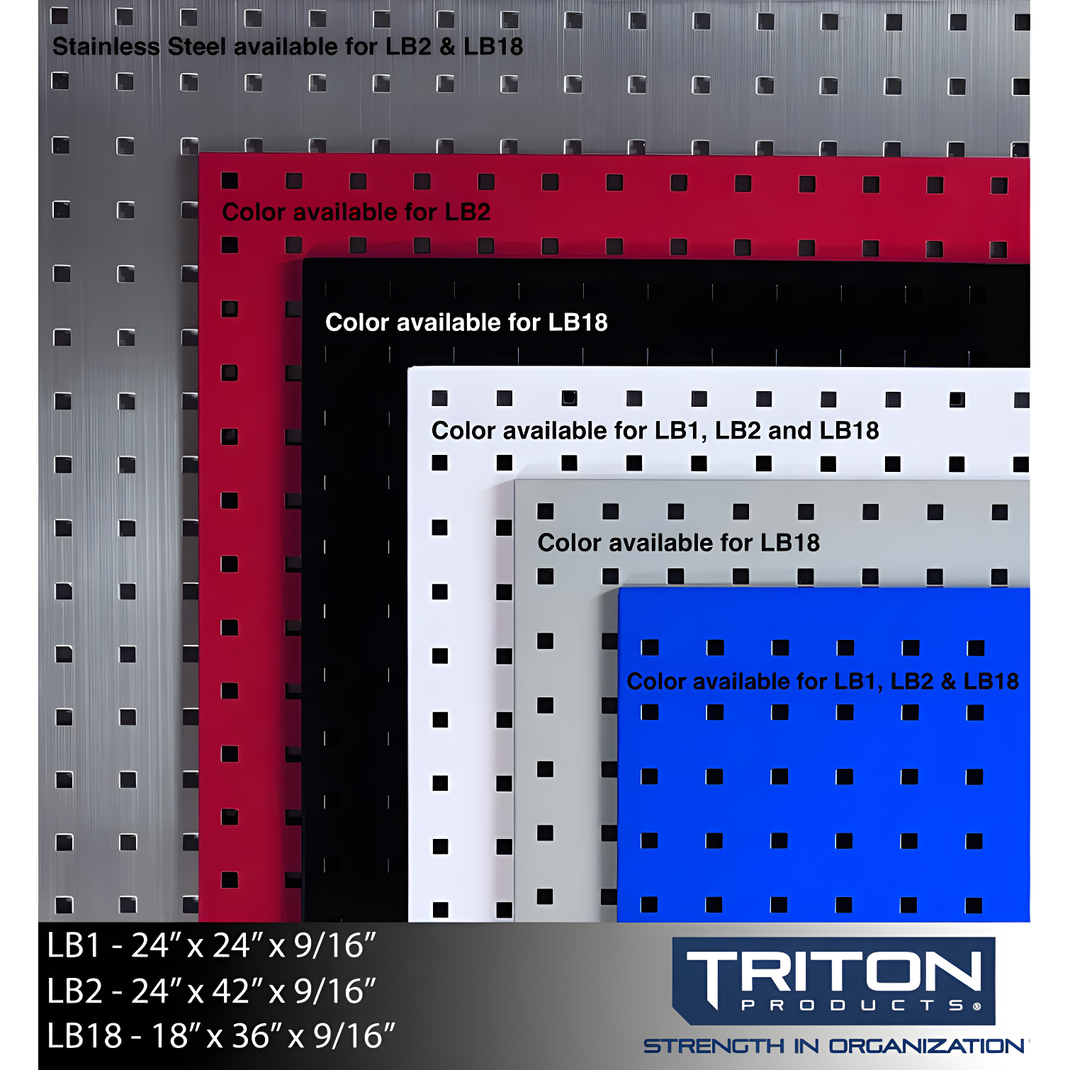 24"H x 42.5"W Pegboard