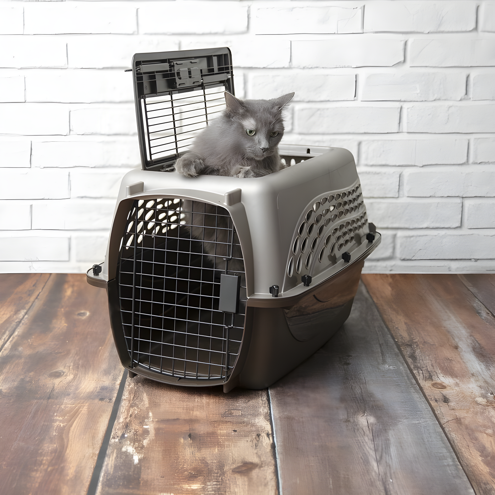 Plastic Pet Carrier with 1 Door
