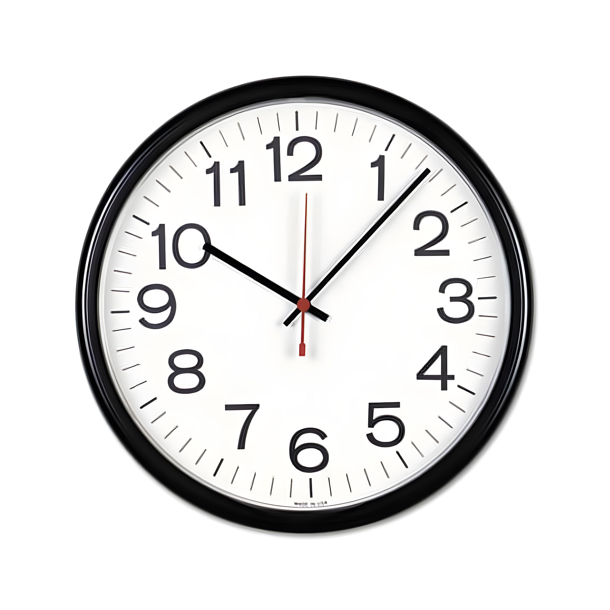 UNIVERSAL Indoor/Outdoor Clock 13 1/2" Black 11381