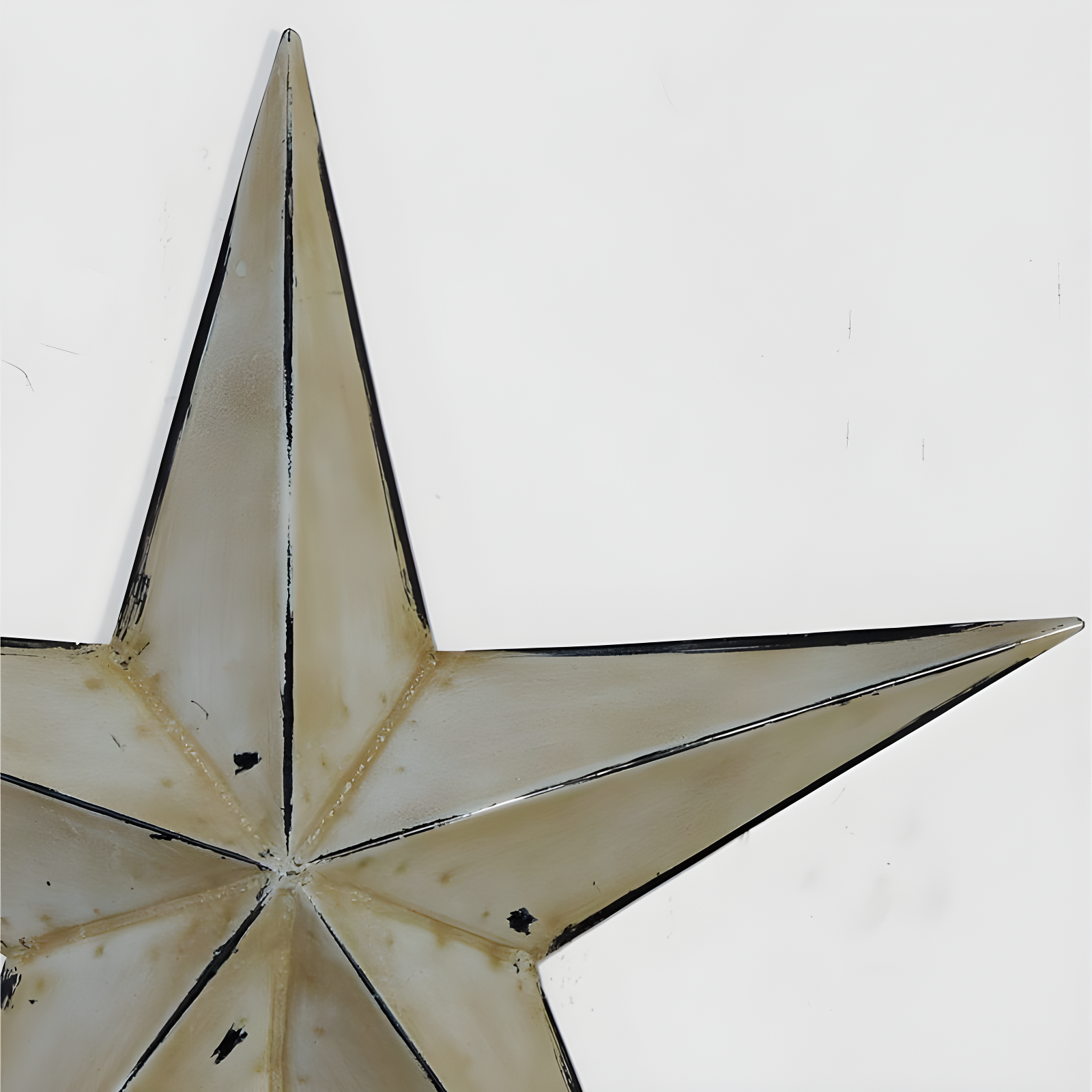Olivia & May Set of 3 Metal Stars Indoor Outdoor Wall Decors Light Brown : Iron Frame, Farmhouse Style, Vertical Orientation