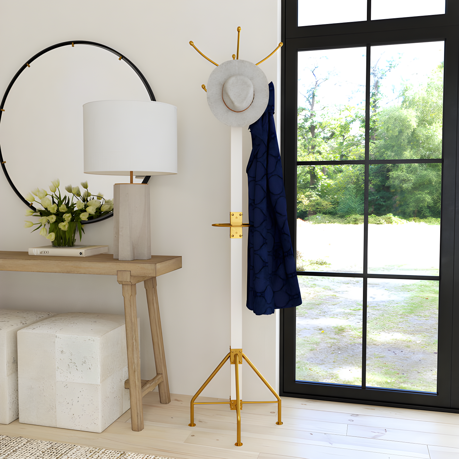 Donan 8 - Hooks Freestanding Coat Rack