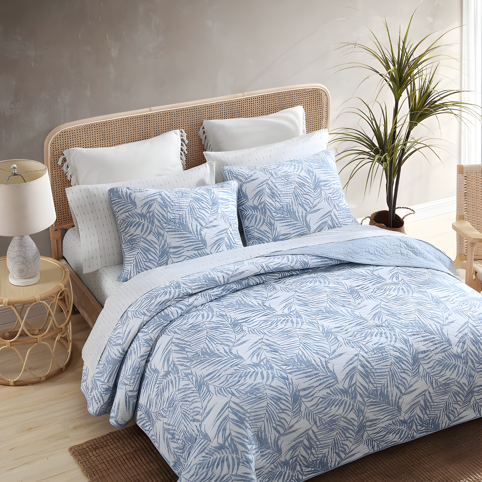 Tommy Bahama Home Tommy Bahama Palmday Cotton Reversible Quilt Set