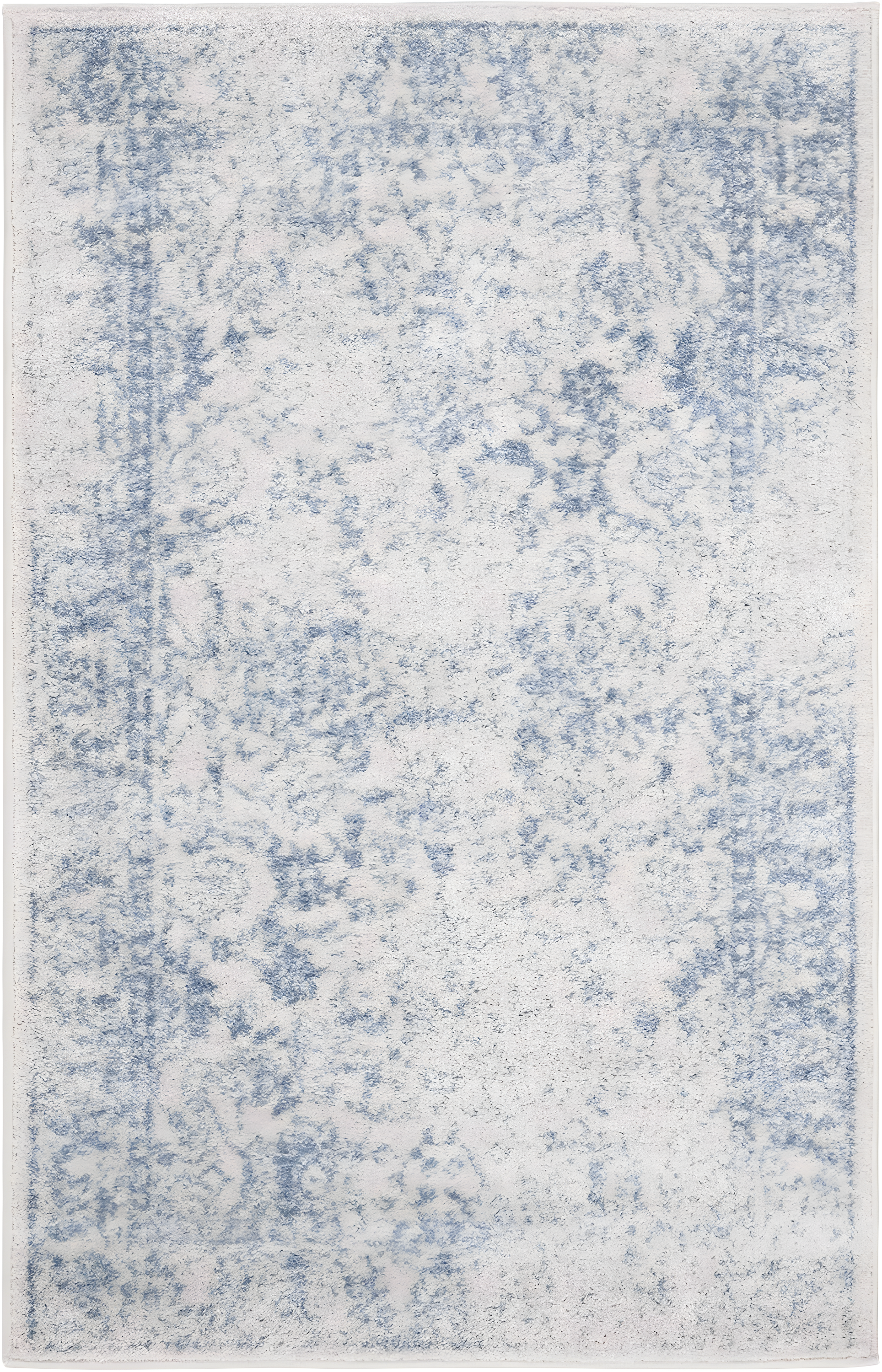 SAFAVIEH Adirondack Wyatt Traditional Area Rug, Ivory/Light Blue, 3' x 5'