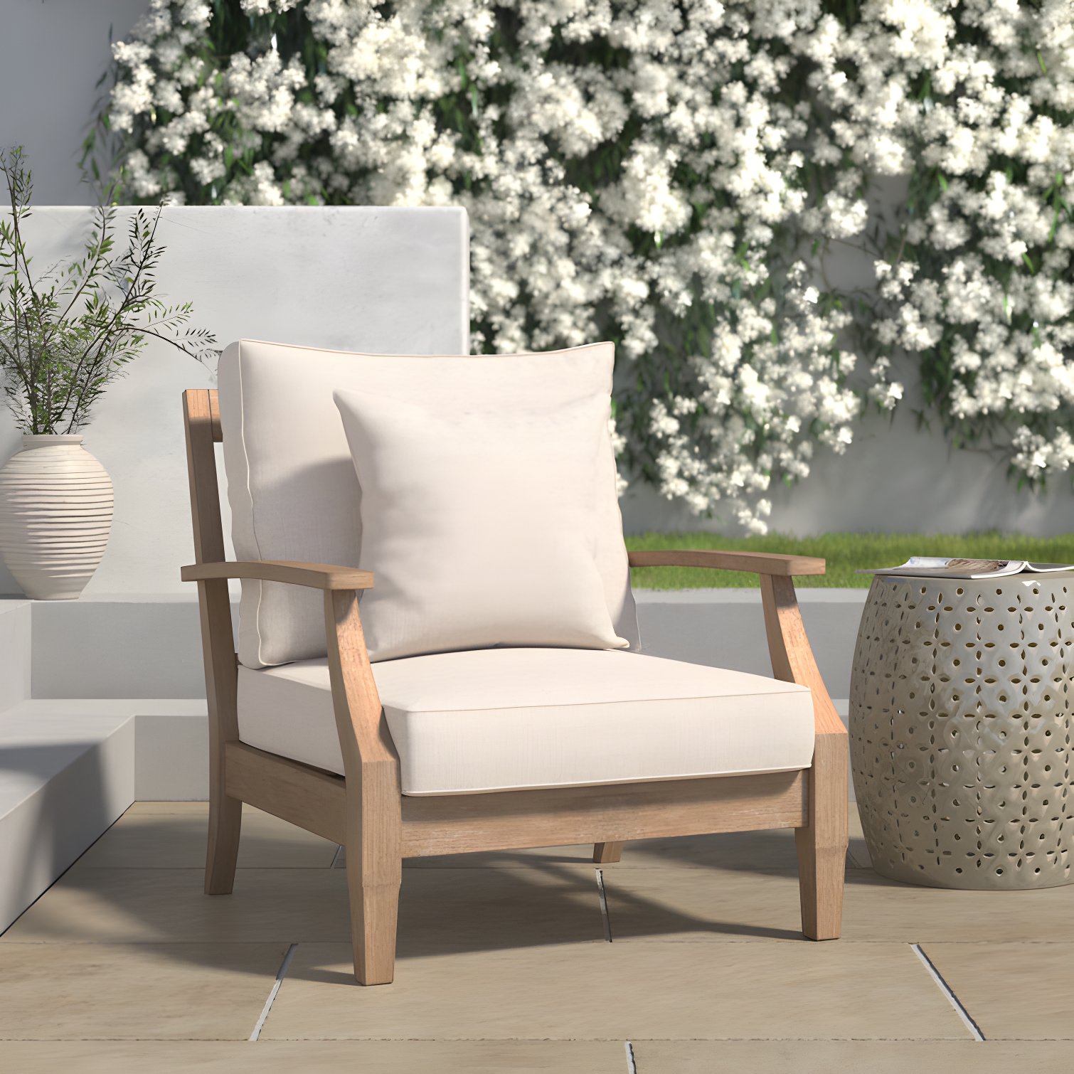 Samya Outdoor Chair with Cushions