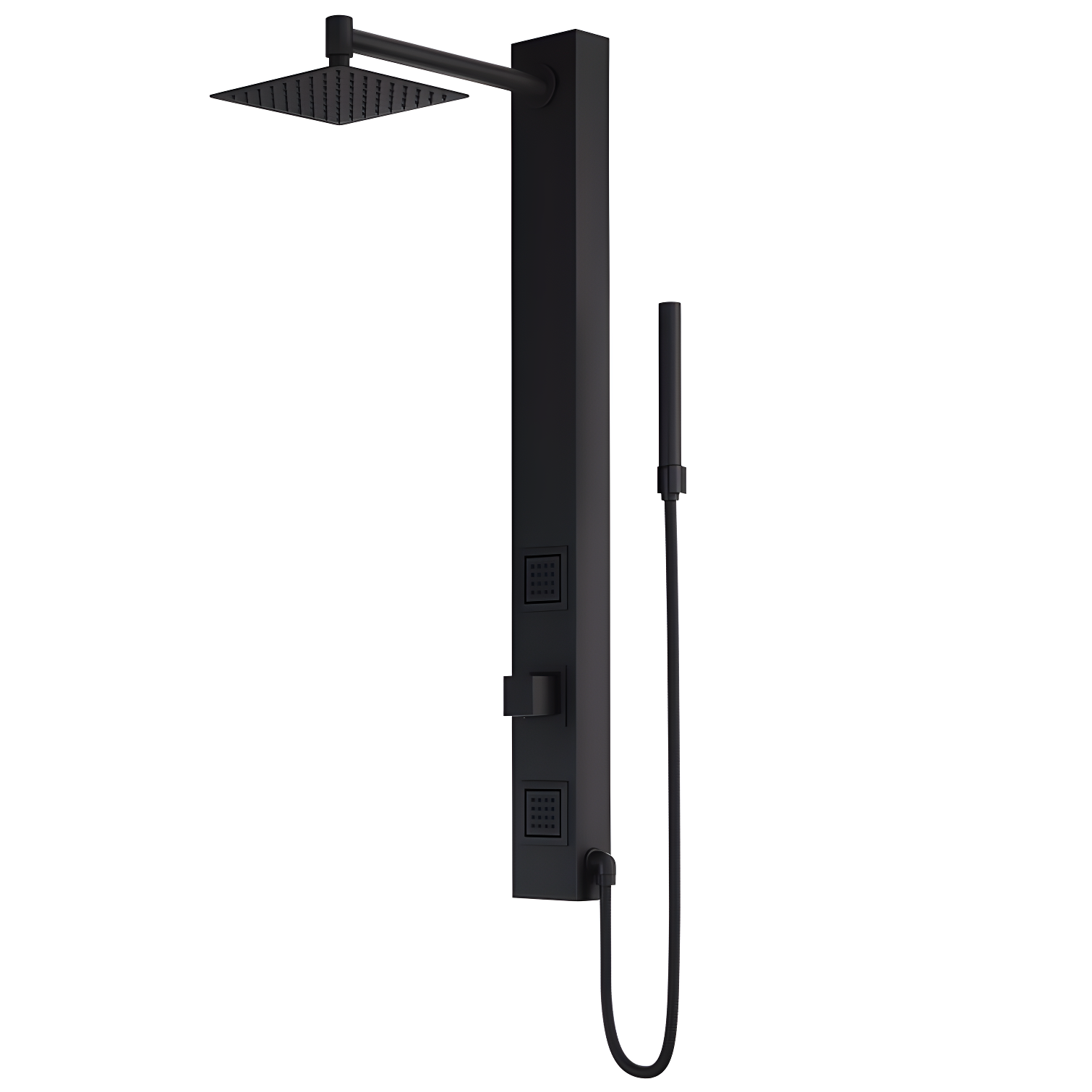 Orchid 39" H X 4" W 2-Jet Shower System with Hand Wand - Requires existing shower head connection