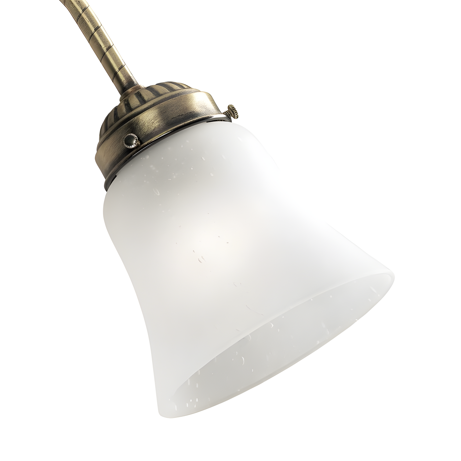 Hunter Fan 4.75" H Glass Bell Ceiling Fan Fitter Shade in White (Set of 4)