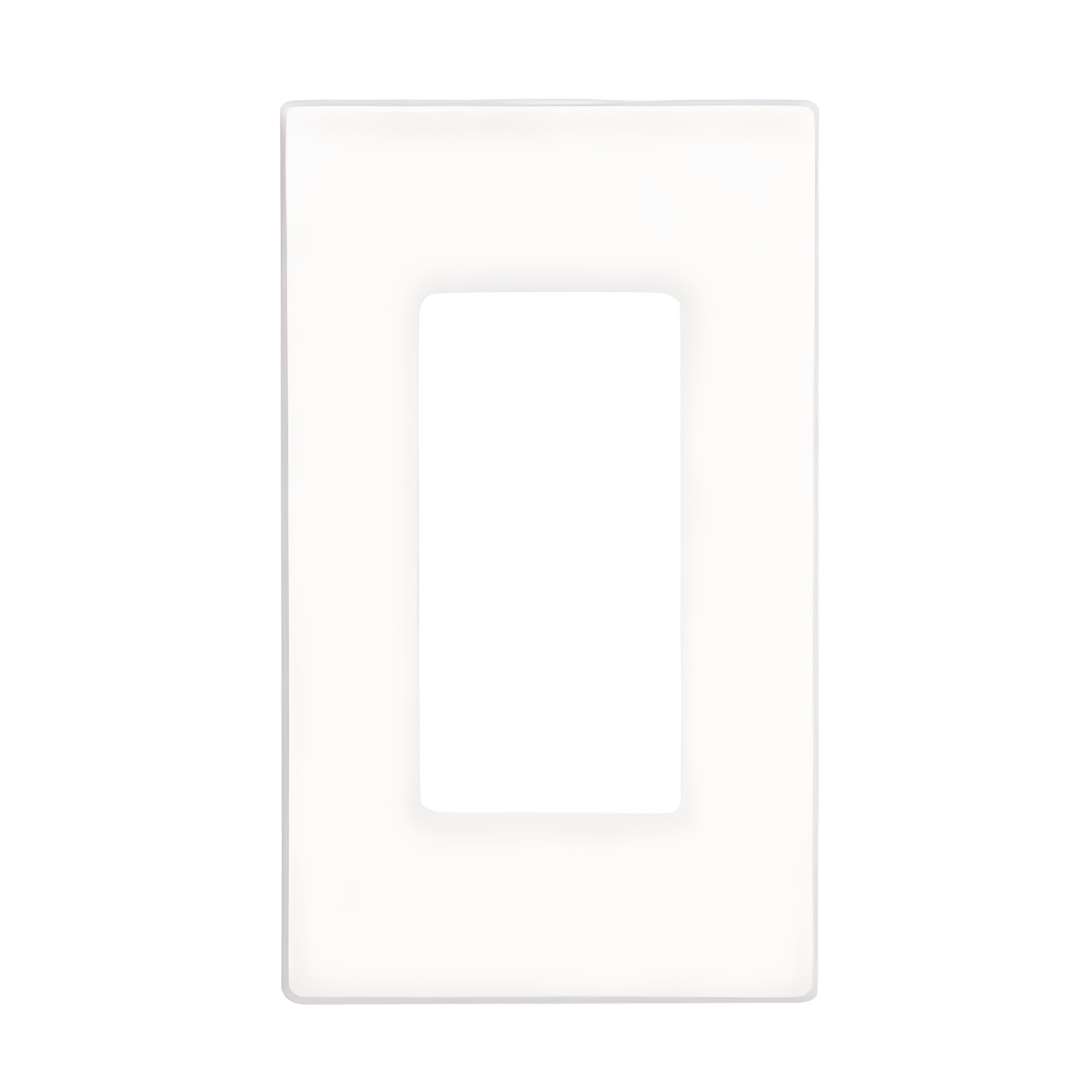 WALLPLATE 1G SCRWLS WHT (Pack of 1)