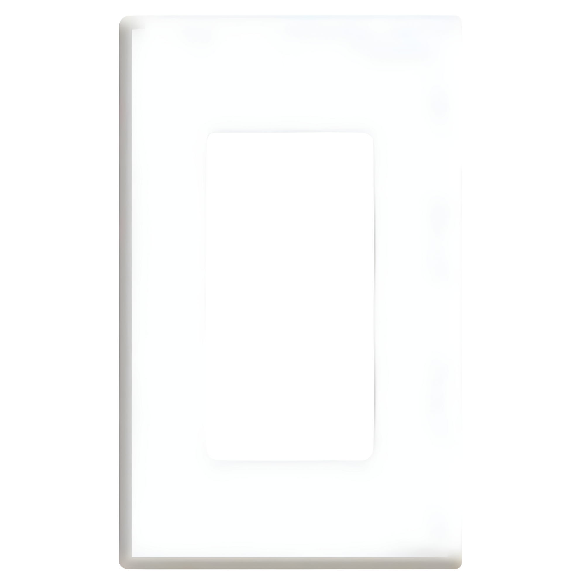 WALLPLATE 1G SCRWLS WHT (Pack of 1)
