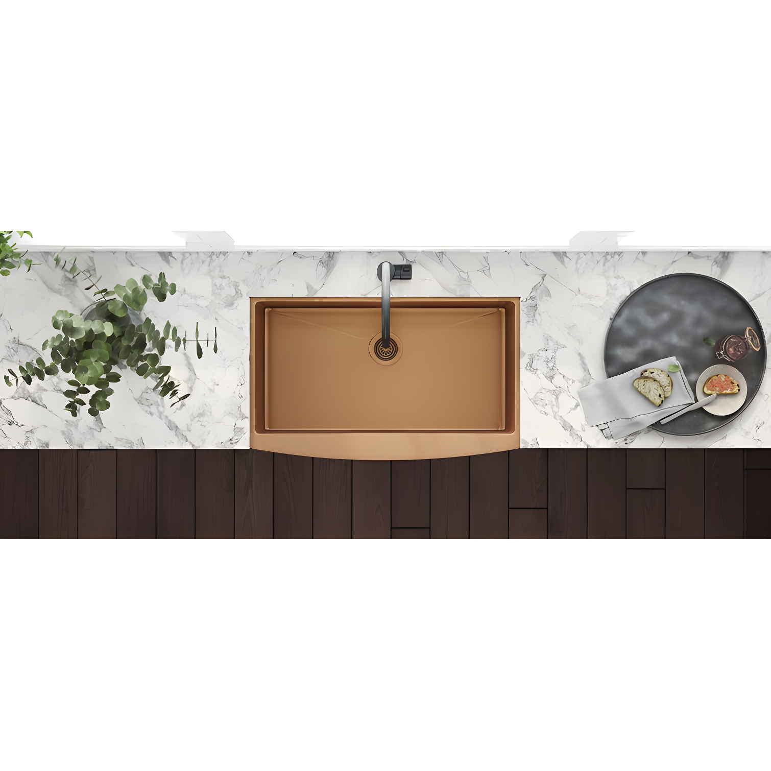 Ruvati 33-inch Apron-Front Farmhouse Kitchen Sink -Stainless Steel